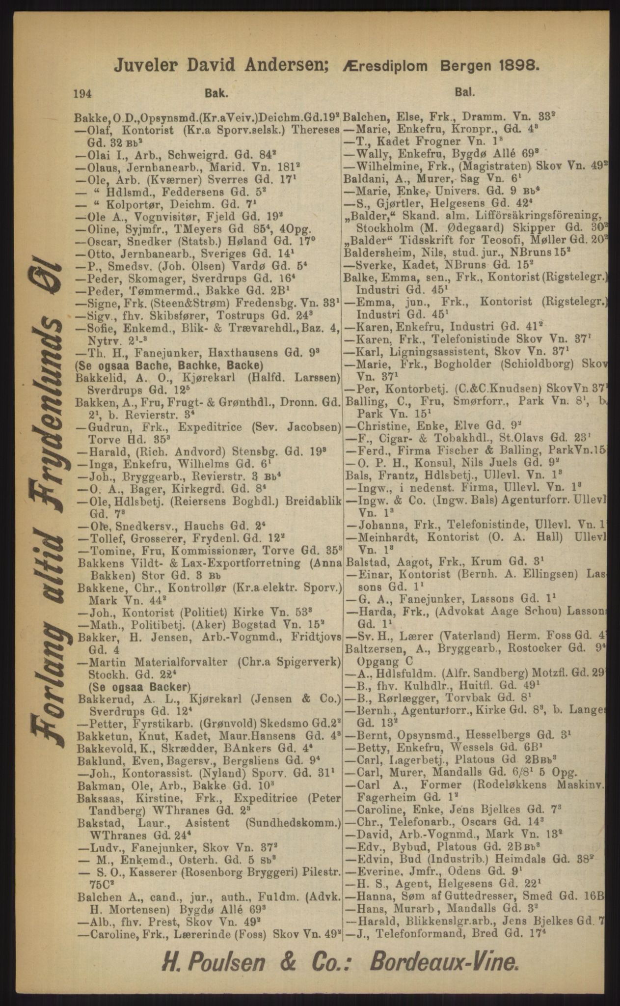 Kristiania/Oslo adressebok, PUBL/-, 1903, p. 194