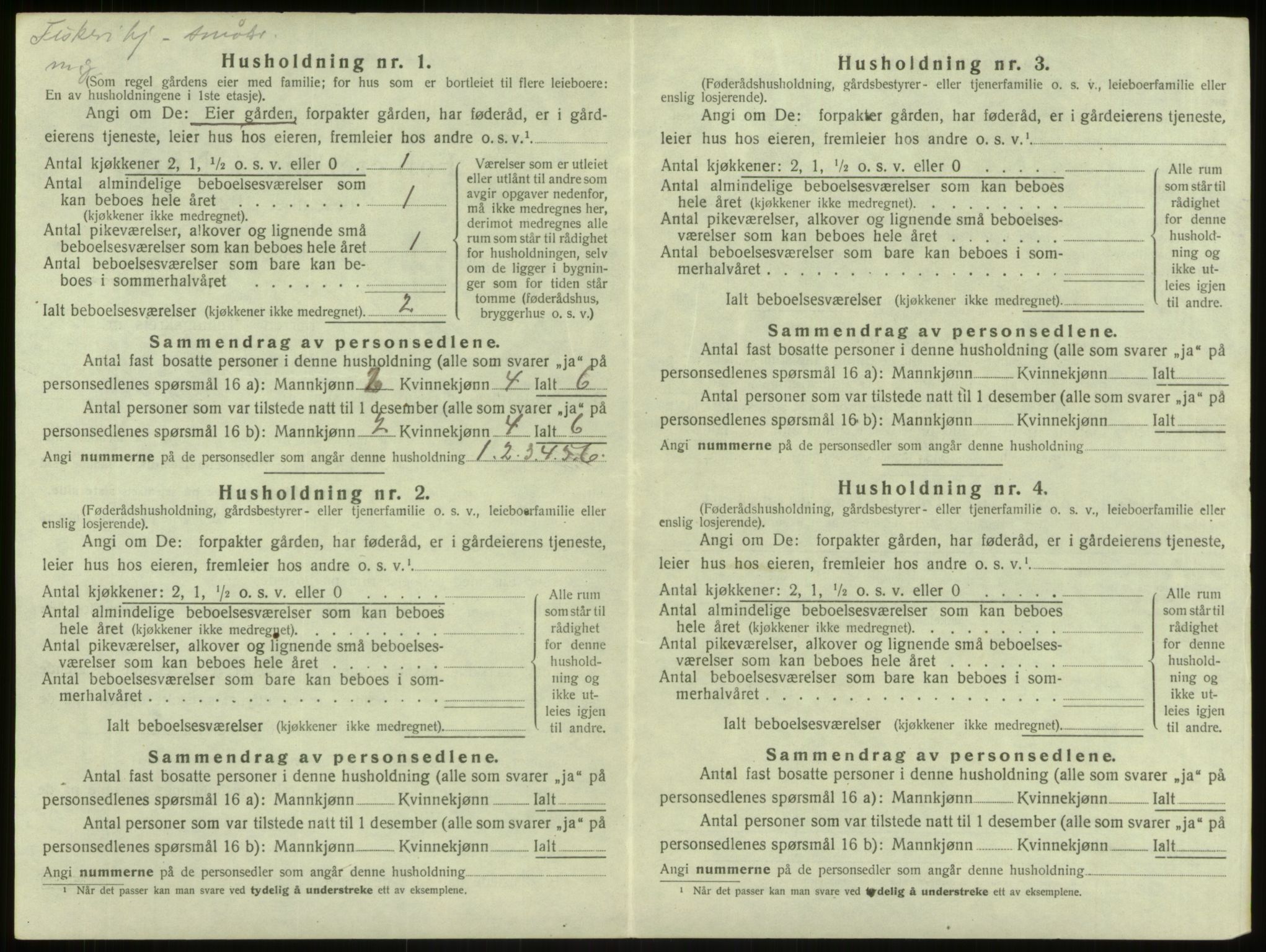 SAB, 1920 census for Herdla, 1920, p. 282