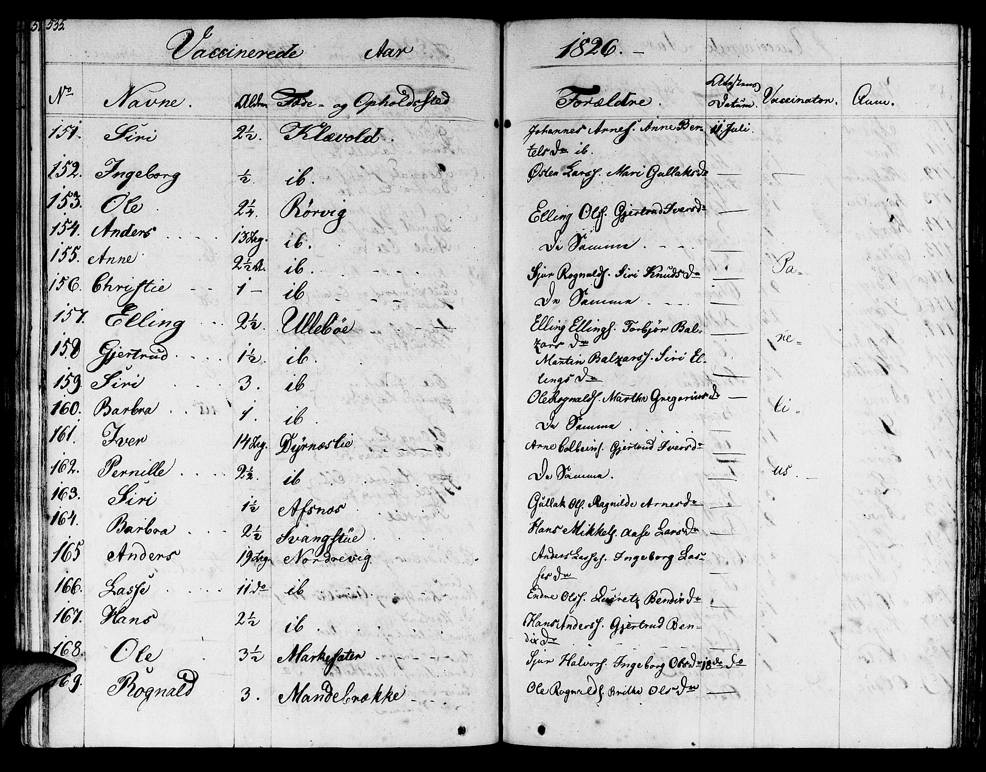 Lavik sokneprestembete, AV/SAB-A-80901: Parish register (official) no. A 2II, 1821-1842, p. 535