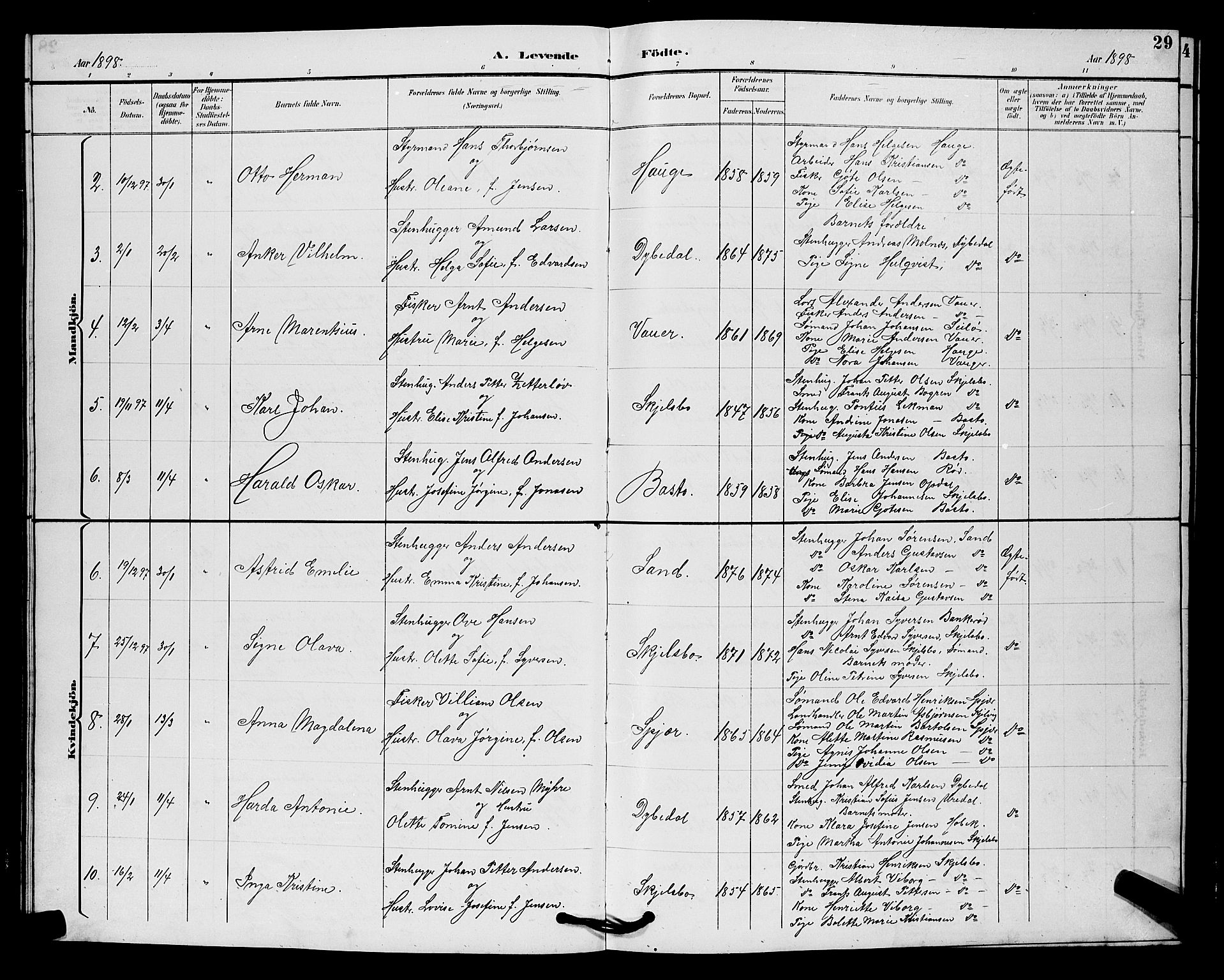 Hvaler prestekontor Kirkebøker, SAO/A-2001/G/Gb/L0001: Parish register (copy) no. II 1, 1892-1904, p. 29