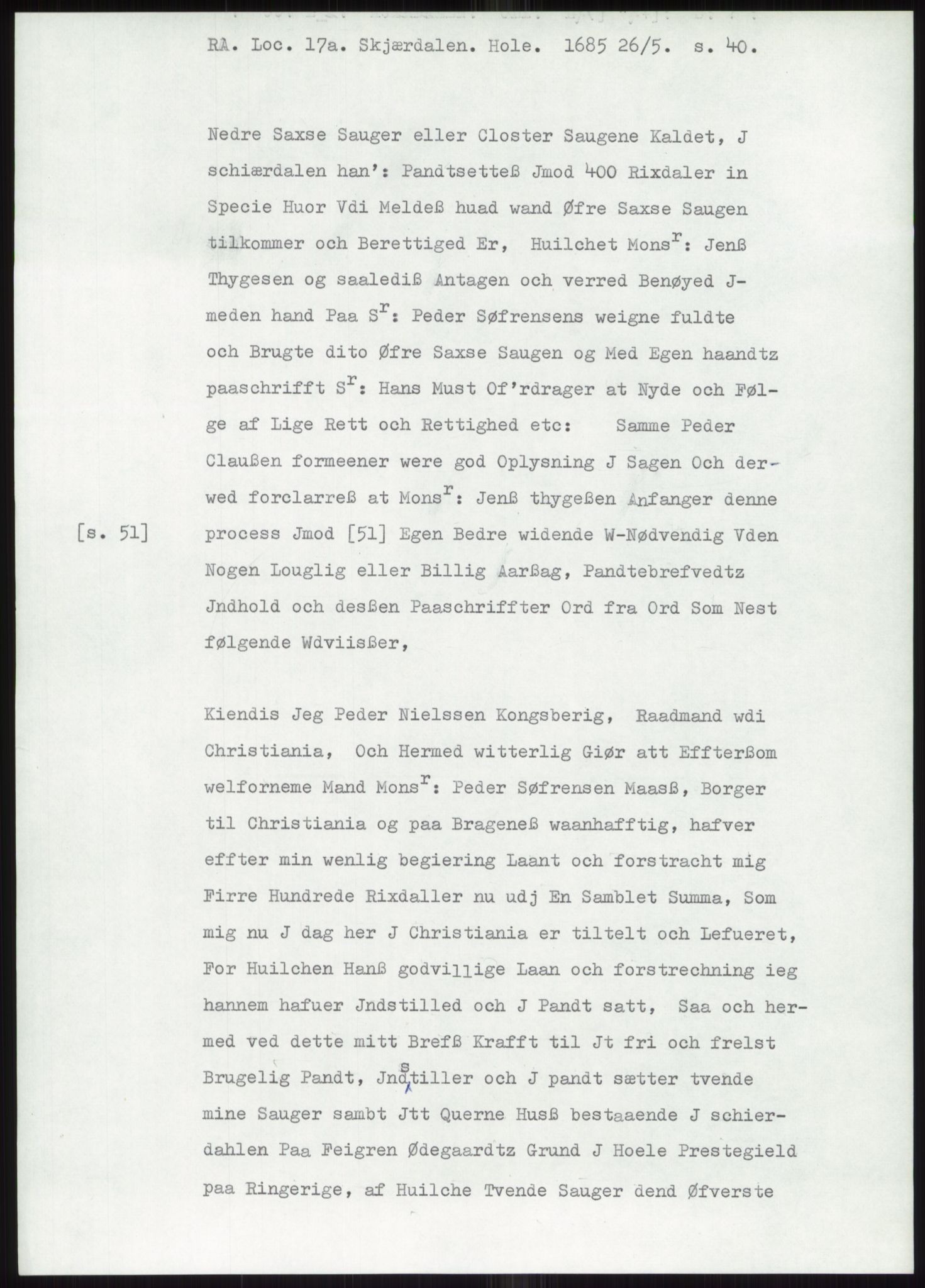 Samlinger til kildeutgivelse, Diplomavskriftsamlingen, AV/RA-EA-4053/H/Ha, p. 810