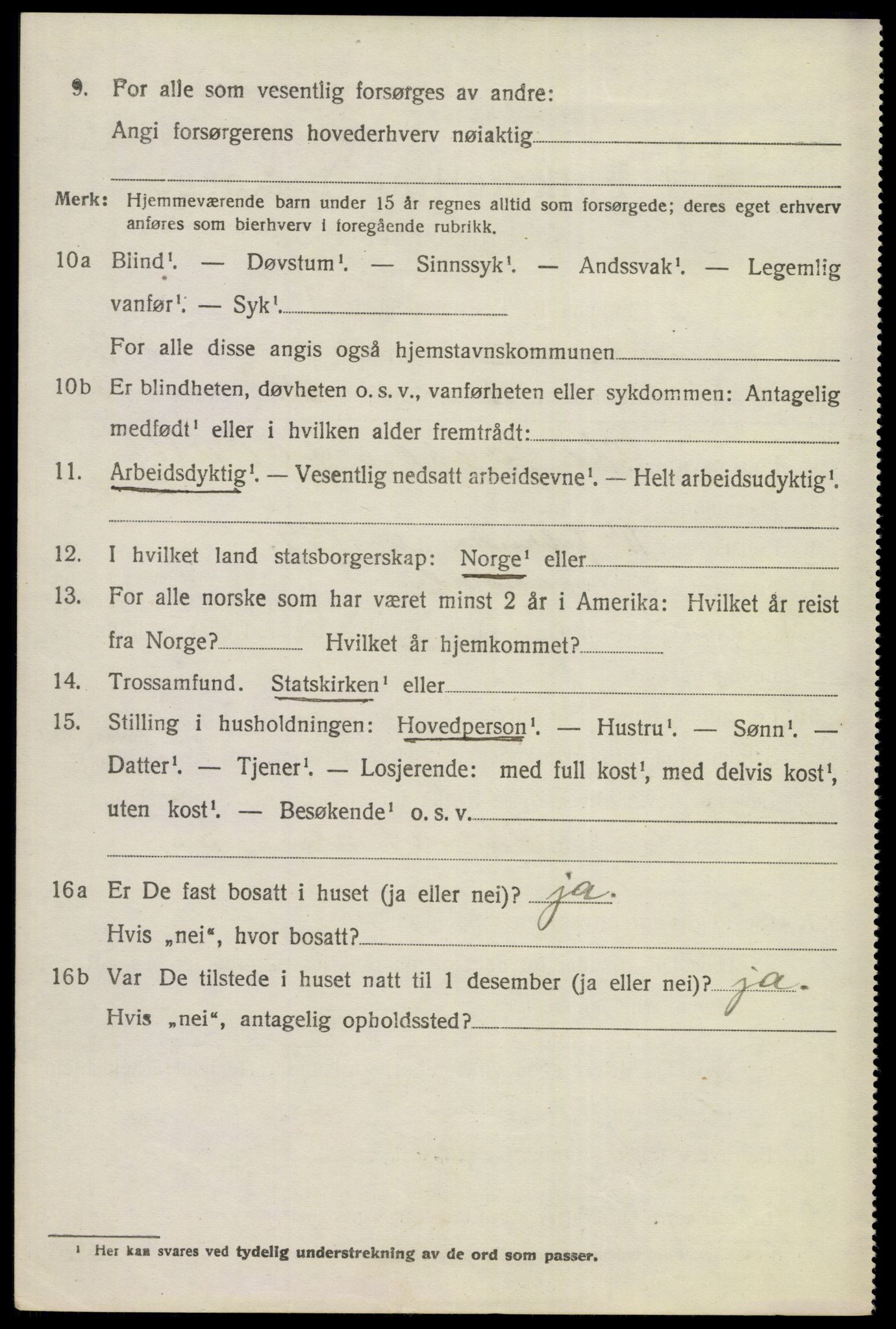 SAKO, 1920 census for Hemsedal, 1920, p. 987