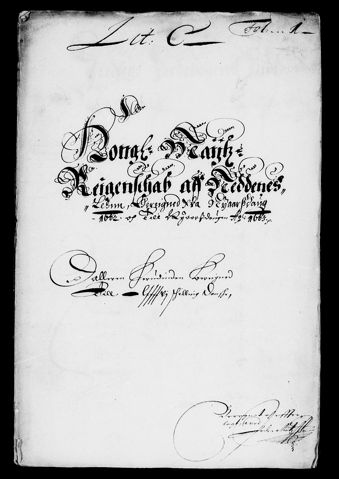 Rentekammeret inntil 1814, Reviderte regnskaper, Lensregnskaper, AV/RA-EA-5023/R/Rb/Rbq/L0052: Nedenes len. Mandals len. Råbyggelag., 1662-1663