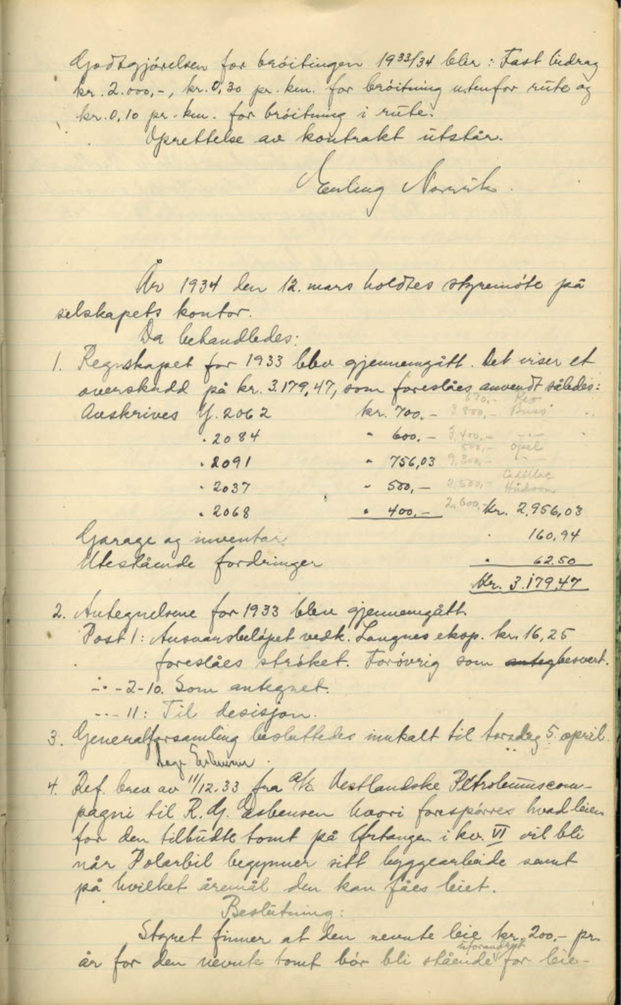  Polarbil AS, FMFB/A-1033/A/Aa/L0002: Forhandlingsprotokoll, 1926-1935, p. 79