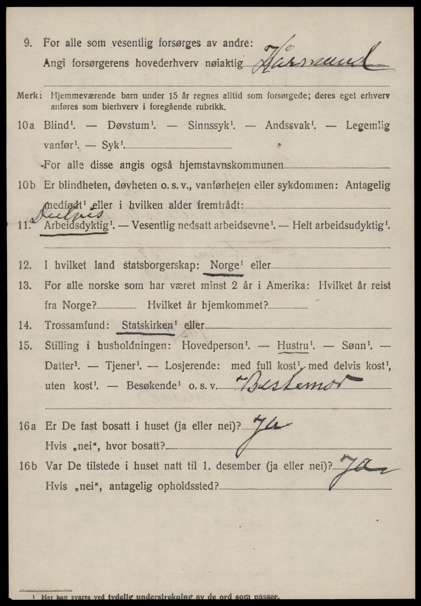 SAT, 1920 census for Gjemnes, 1920, p. 1583