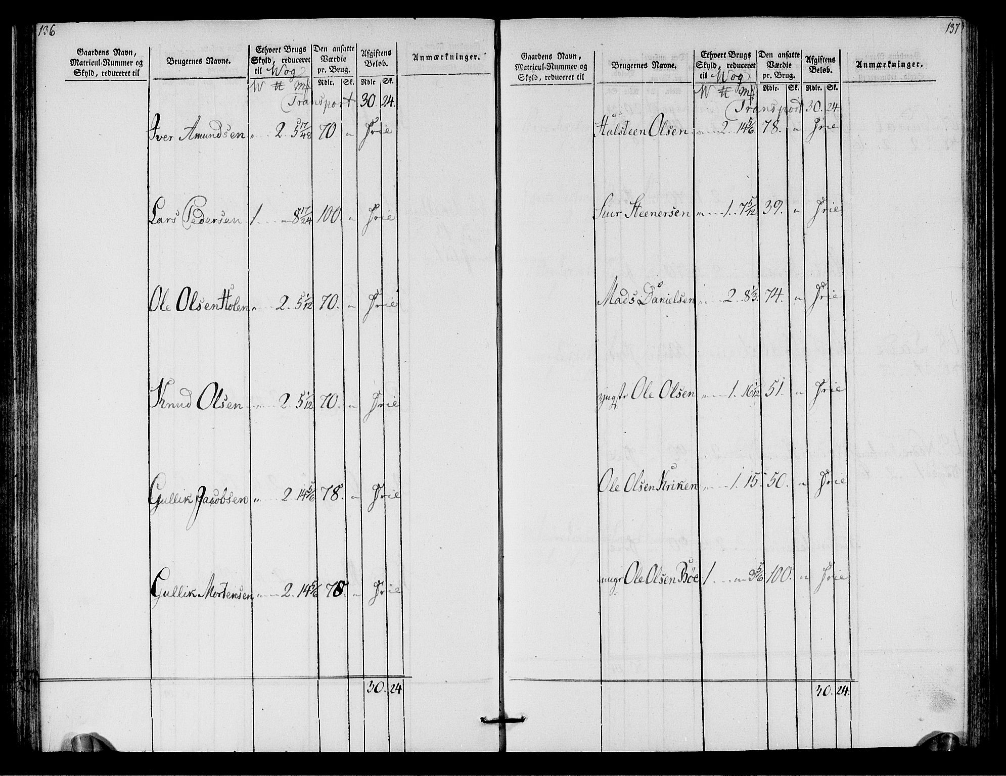 Rentekammeret inntil 1814, Realistisk ordnet avdeling, AV/RA-EA-4070/N/Ne/Nea/L0125b: Sunnmøre fogderi. Oppebørselsregister for fogderiets søndre del, 1803, p. 70