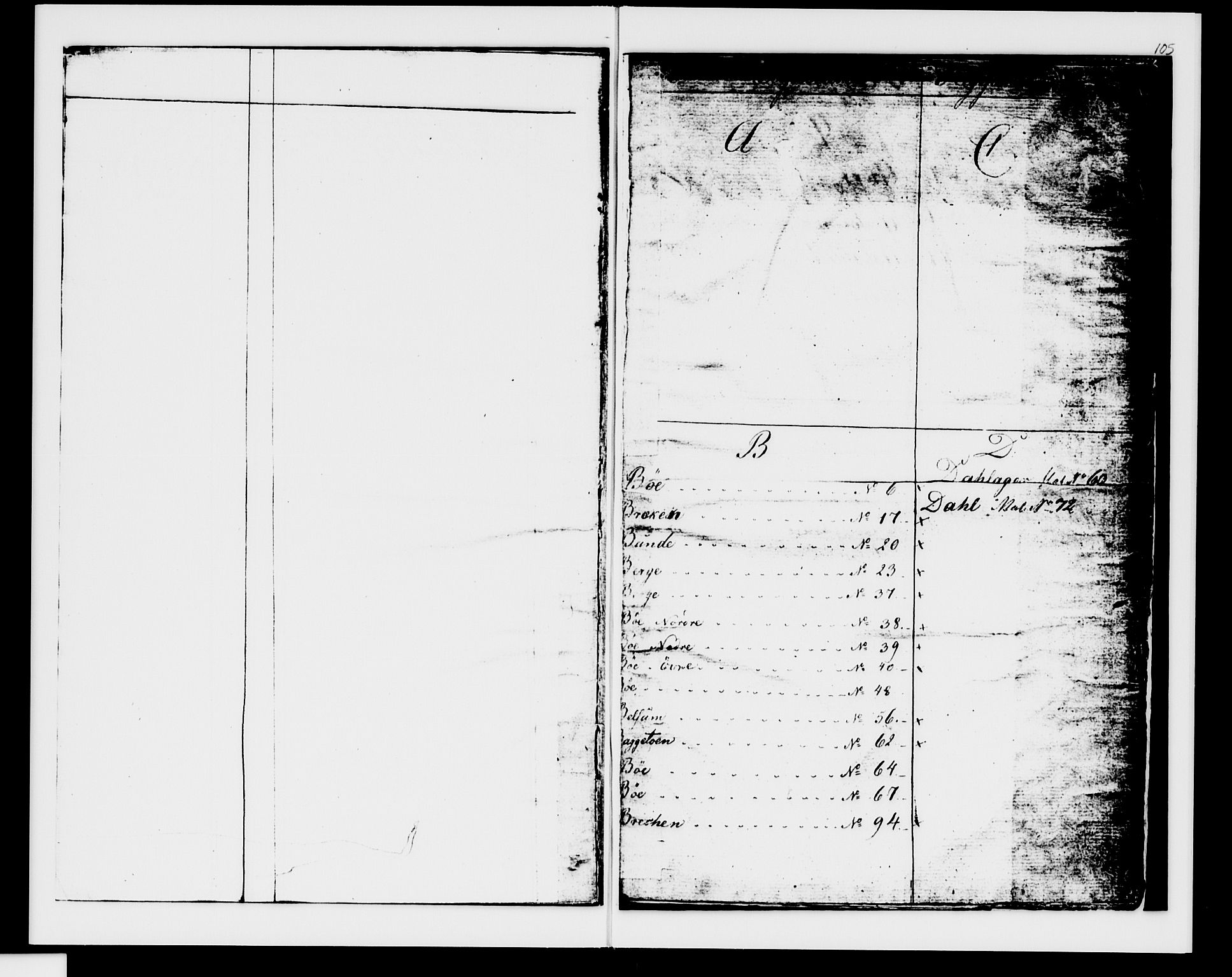 Valdres sorenskriveri, SAH/TING-016/H/Ha/Hab/L0003: Mortgage register no. 2.3, 1827-1841, p. 105