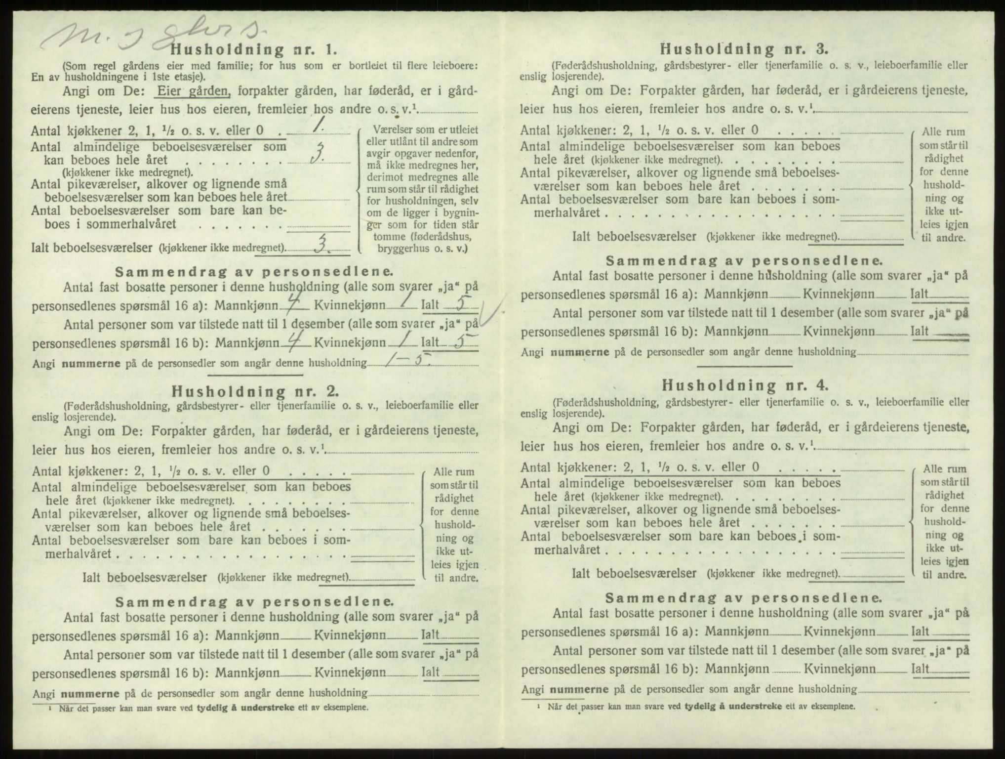 SAO, 1920 census for Skjeberg, 1920, p. 1351