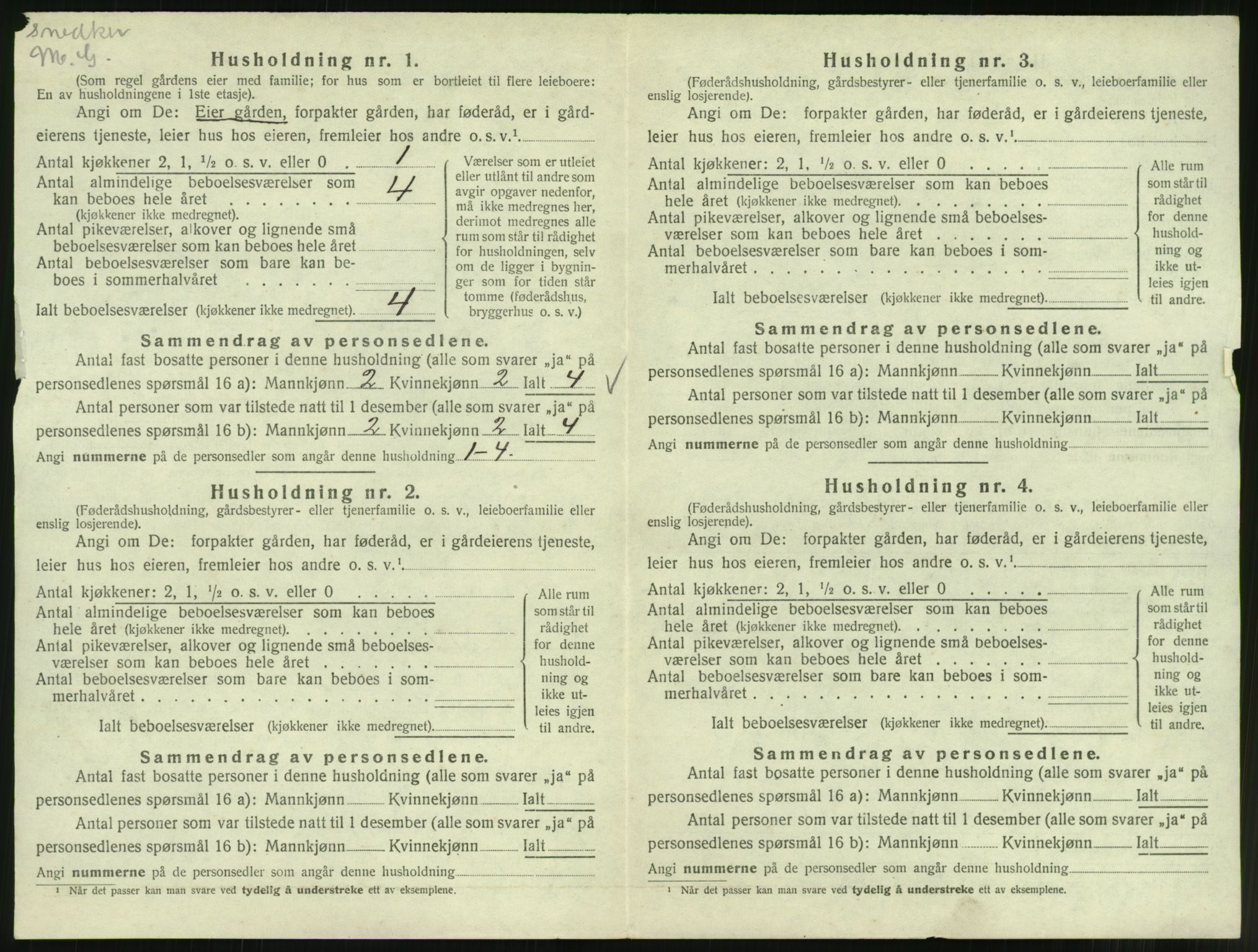 SAT, 1920 census for Bolsøy, 1920, p. 52