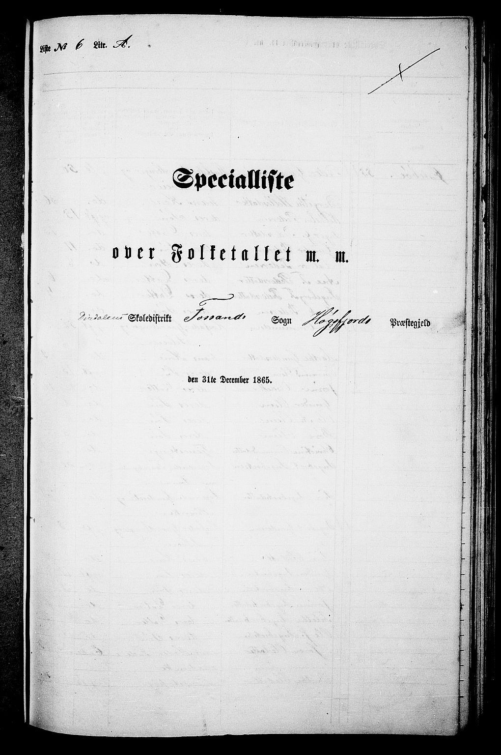 RA, 1865 census for Høgsfjord, 1865, p. 78