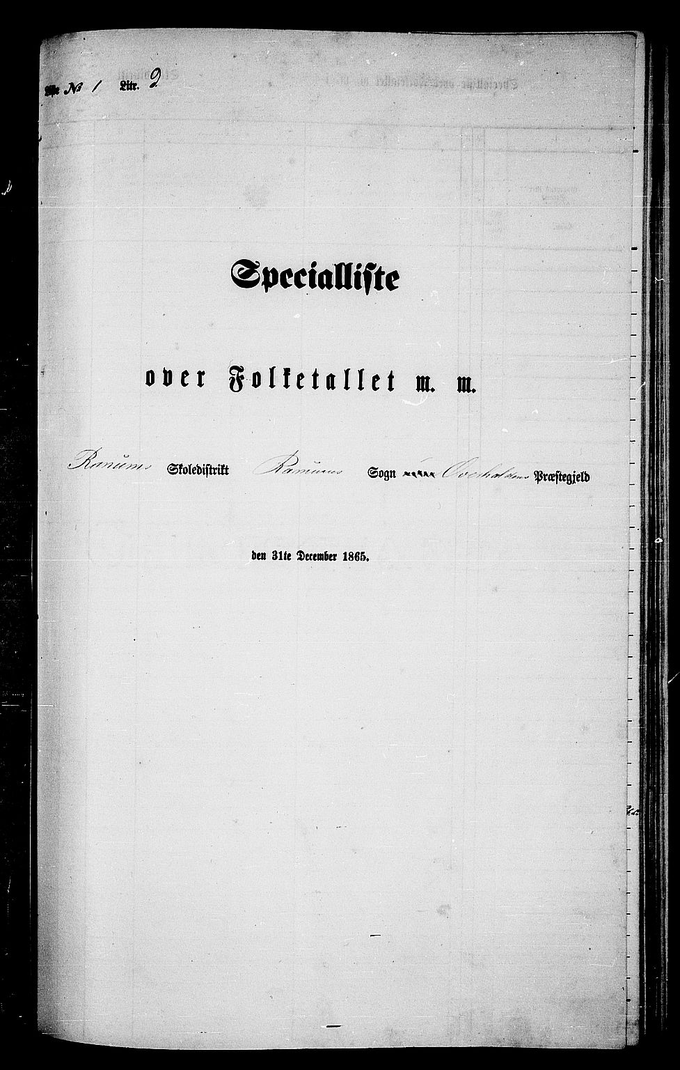 RA, 1865 census for Overhalla, 1865, p. 46
