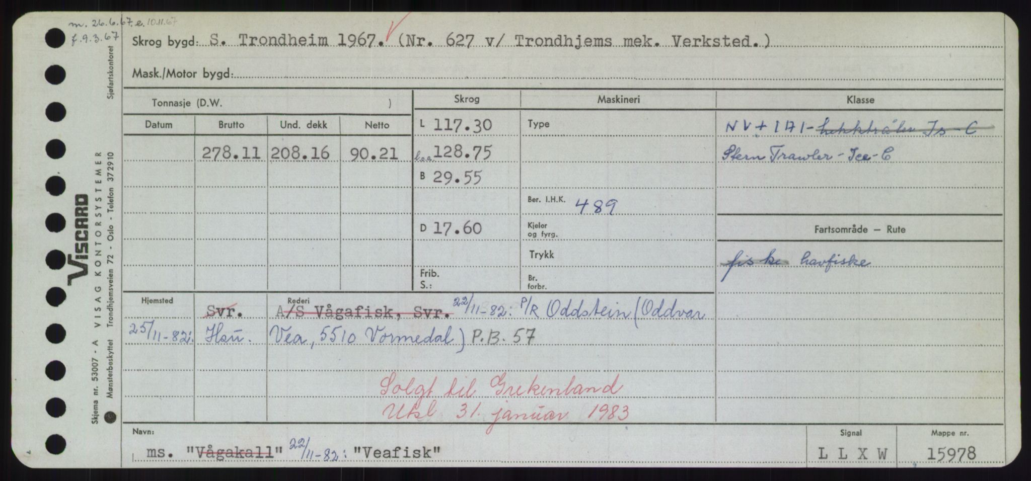 Sjøfartsdirektoratet med forløpere, Skipsmålingen, RA/S-1627/H/Hd/L0040: Fartøy, U-Ve, p. 437