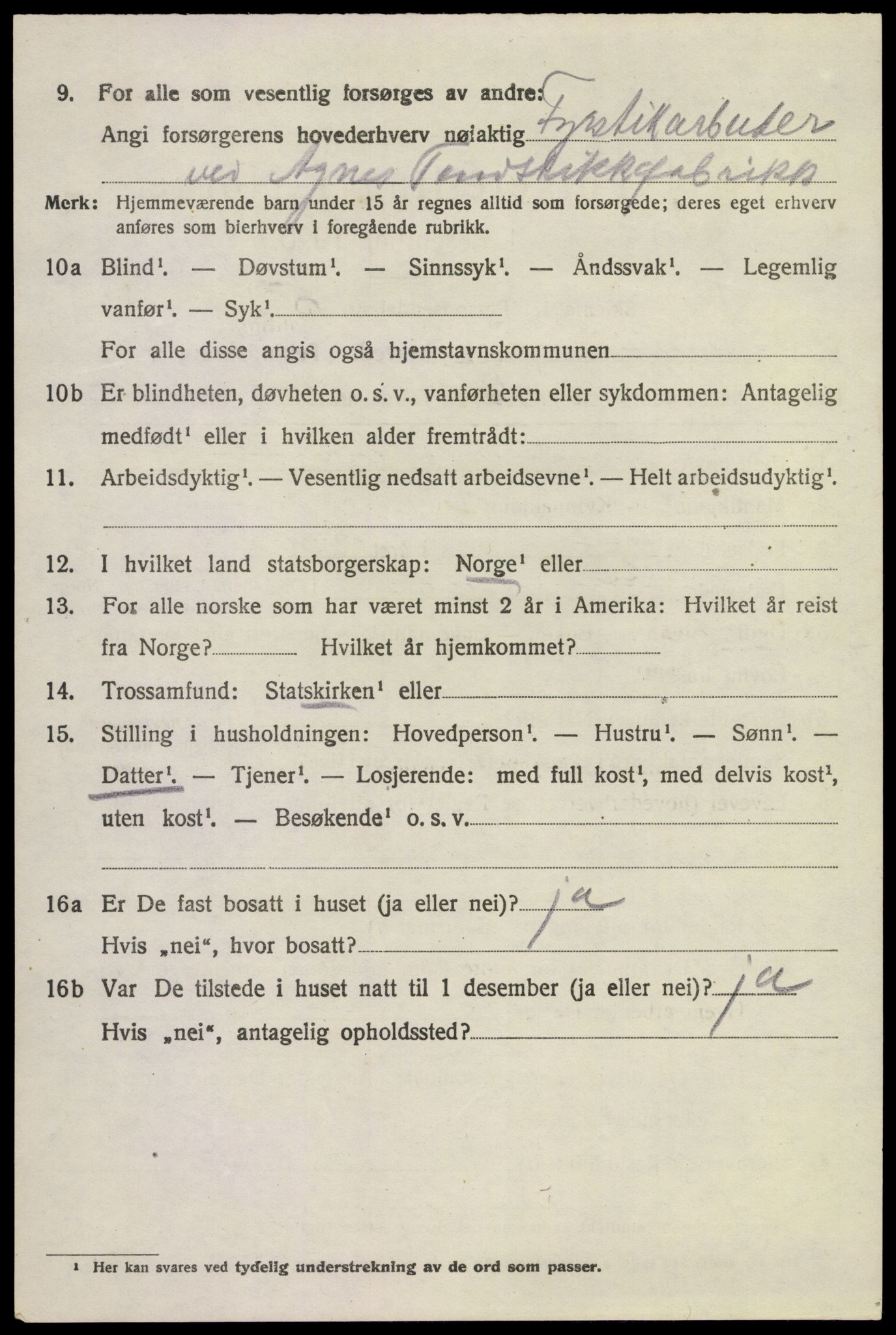 SAKO, 1920 census for Brunlanes, 1920, p. 6098