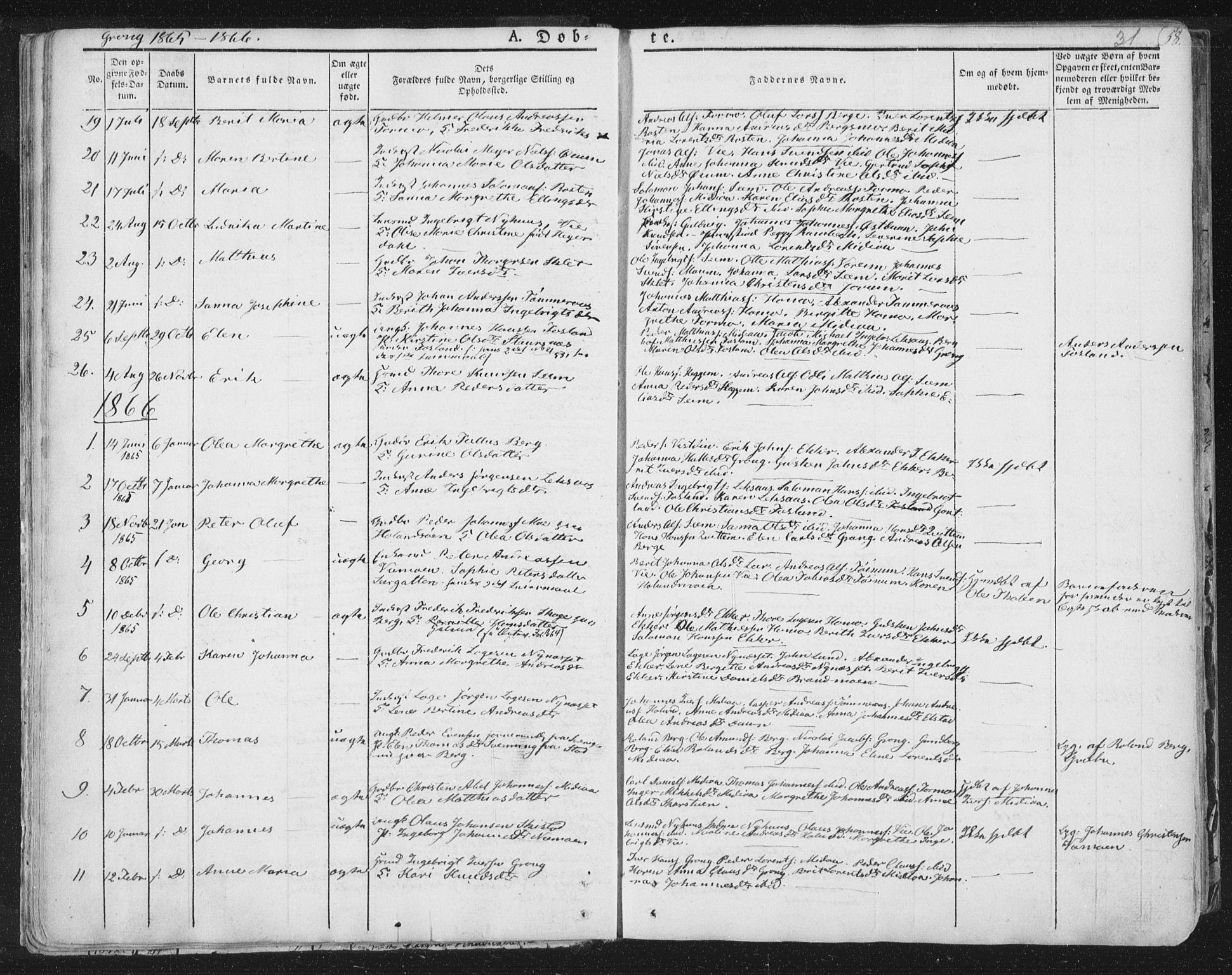 Ministerialprotokoller, klokkerbøker og fødselsregistre - Nord-Trøndelag, SAT/A-1458/758/L0513: Parish register (official) no. 758A02 /1, 1839-1868, p. 31