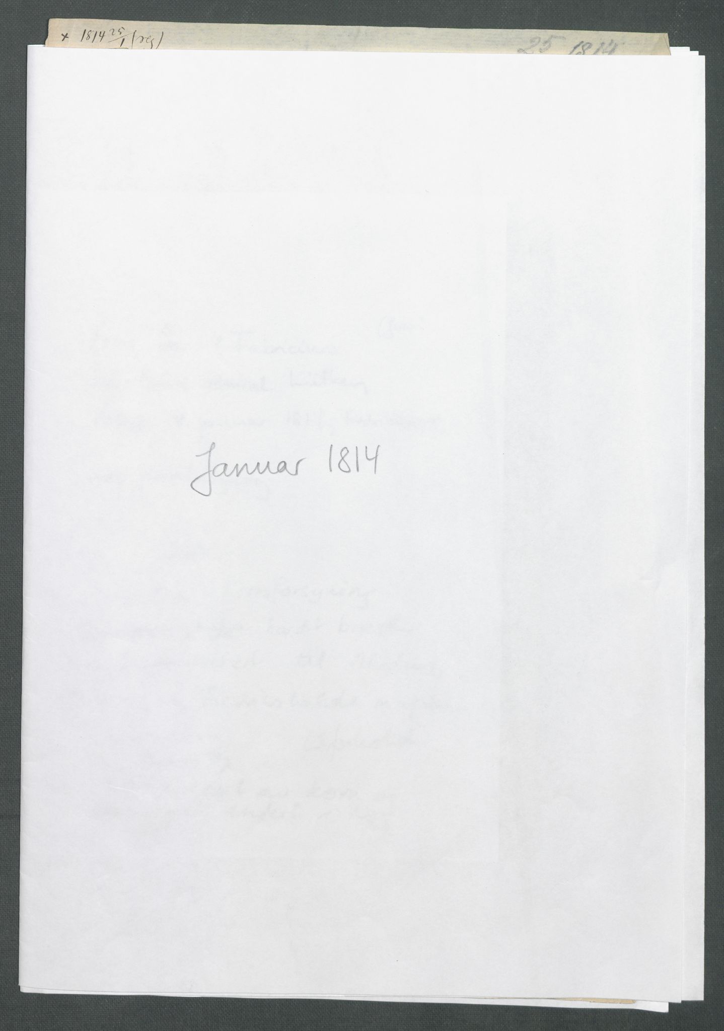 Forskjellige samlinger, Historisk-kronologisk samling, AV/RA-EA-4029/G/Ga/L0009A: Historisk-kronologisk samling. Dokumenter fra januar og ut september 1814. , 1814, p. 2