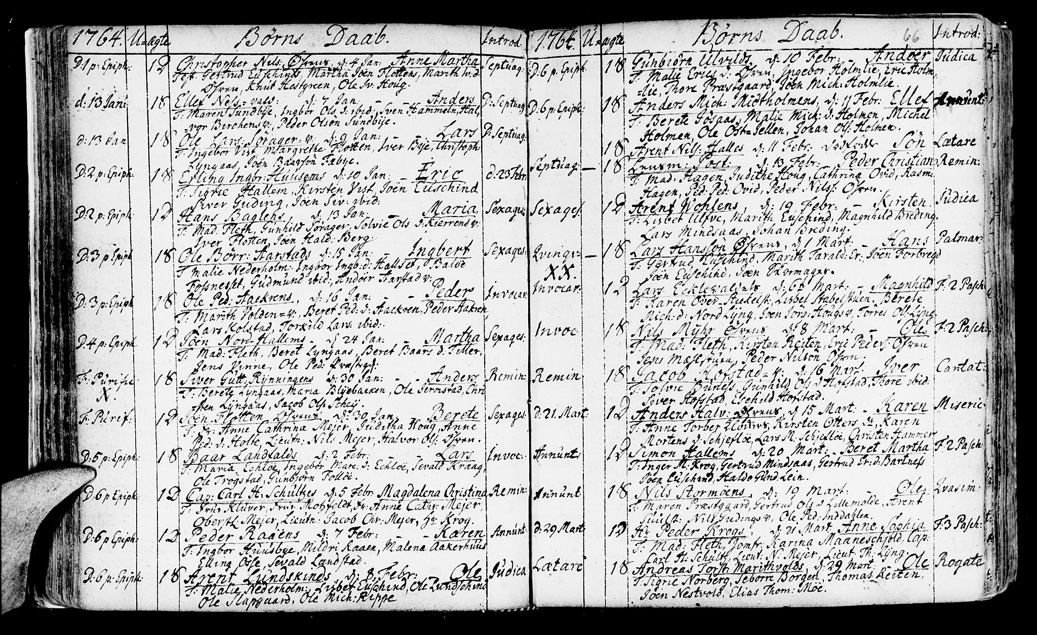 Ministerialprotokoller, klokkerbøker og fødselsregistre - Nord-Trøndelag, SAT/A-1458/723/L0231: Parish register (official) no. 723A02, 1748-1780, p. 66