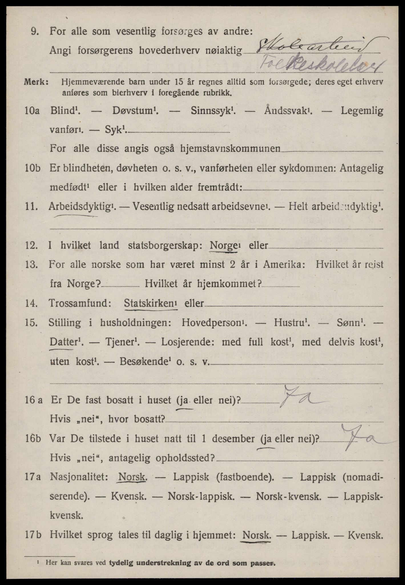 SAT, 1920 census for Meldal, 1920, p. 9144