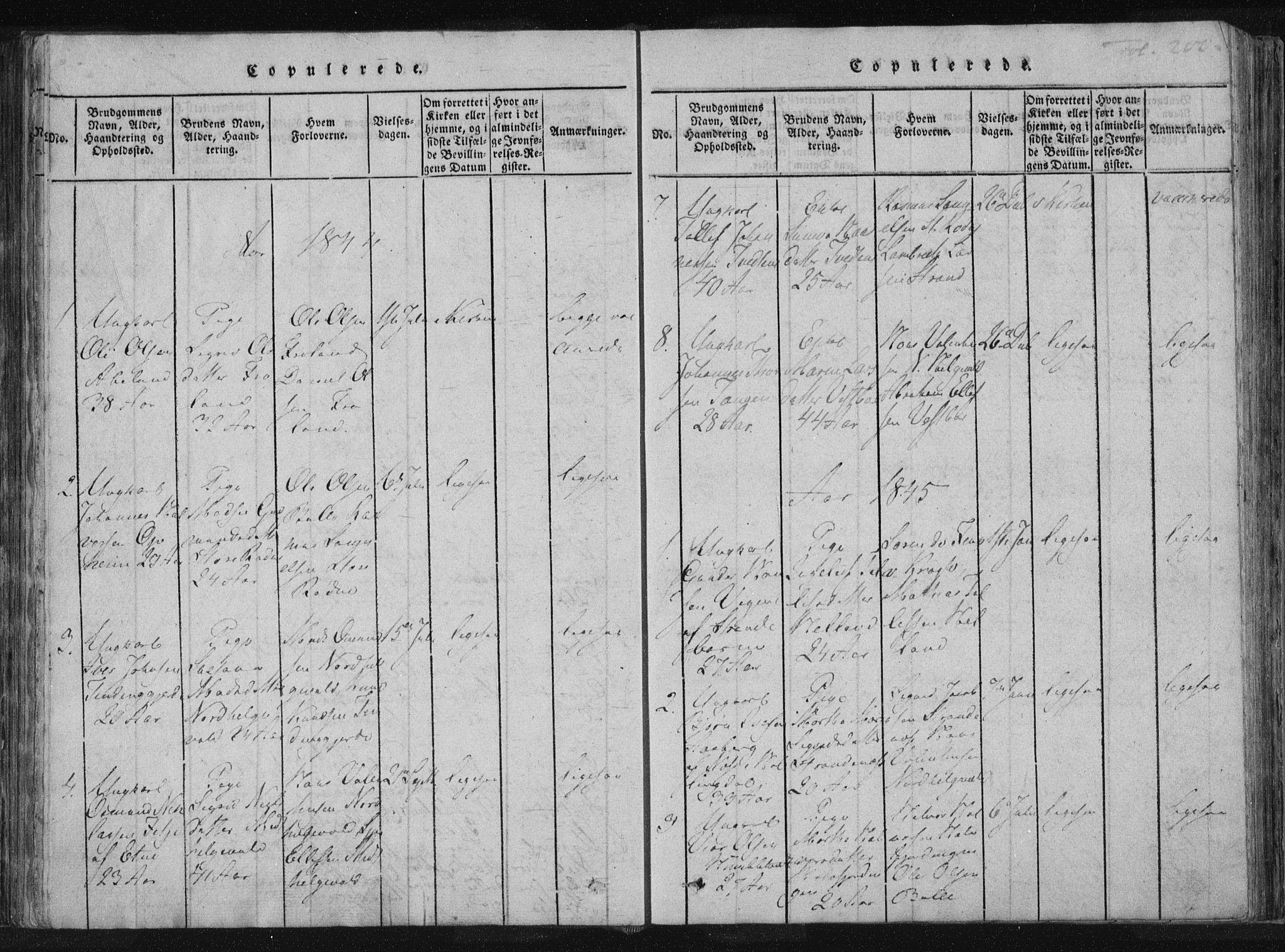 Vikedal sokneprestkontor, AV/SAST-A-101840/01/IV: Parish register (official) no. A 4, 1816-1850, p. 200