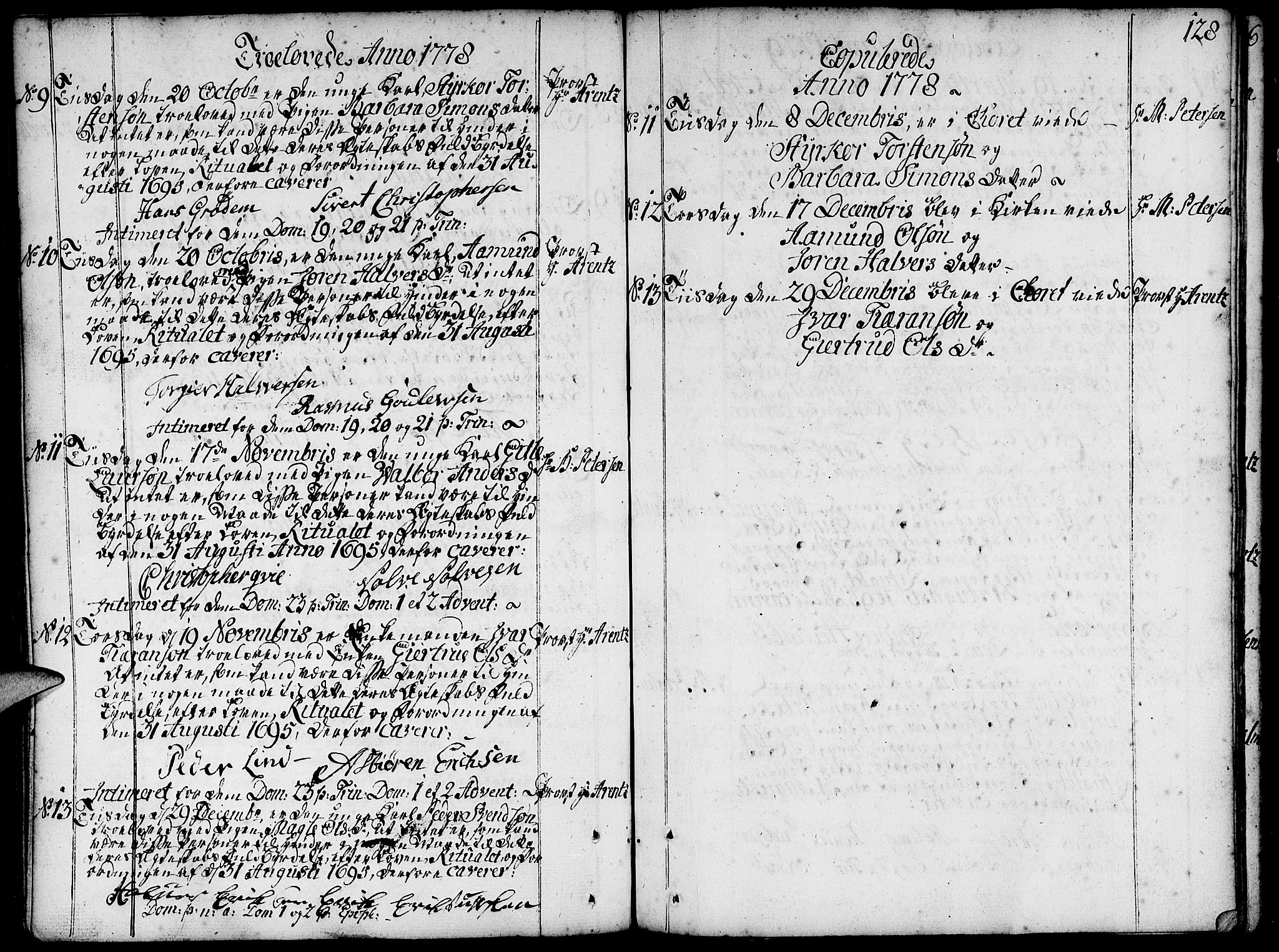 Domkirken sokneprestkontor, AV/SAST-A-101812/001/30/30BA/L0004: Parish register (official) no. A 4, 1744-1782, p. 128