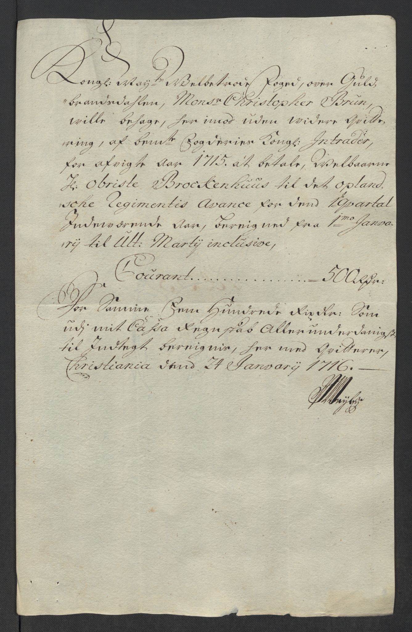 Rentekammeret inntil 1814, Reviderte regnskaper, Fogderegnskap, AV/RA-EA-4092/R17/L1186: Fogderegnskap Gudbrandsdal, 1716, p. 250