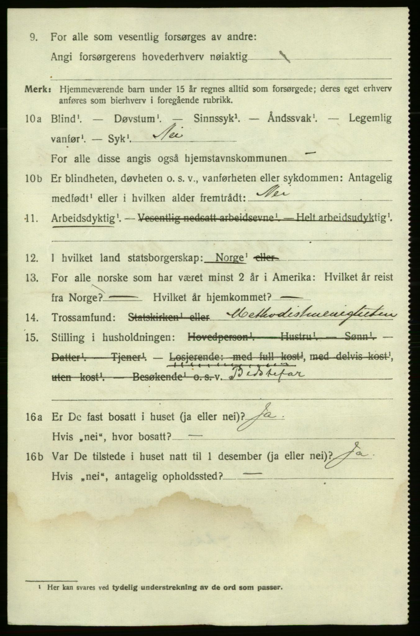 SAO, 1920 census for Fredrikshald, 1920, p. 25760