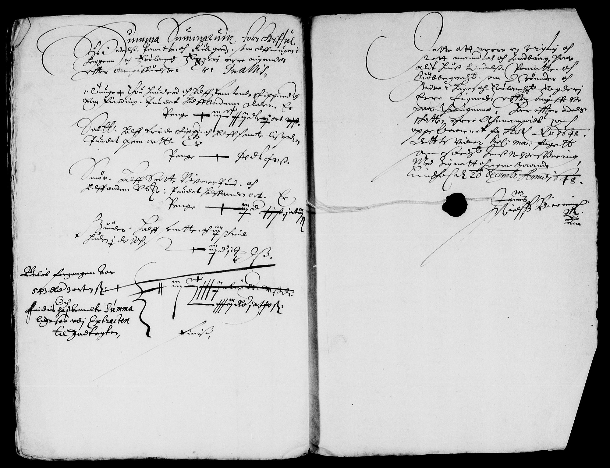 Rentekammeret inntil 1814, Reviderte regnskaper, Lensregnskaper, AV/RA-EA-5023/R/Rb/Rba/L0197: Akershus len, 1648-1650