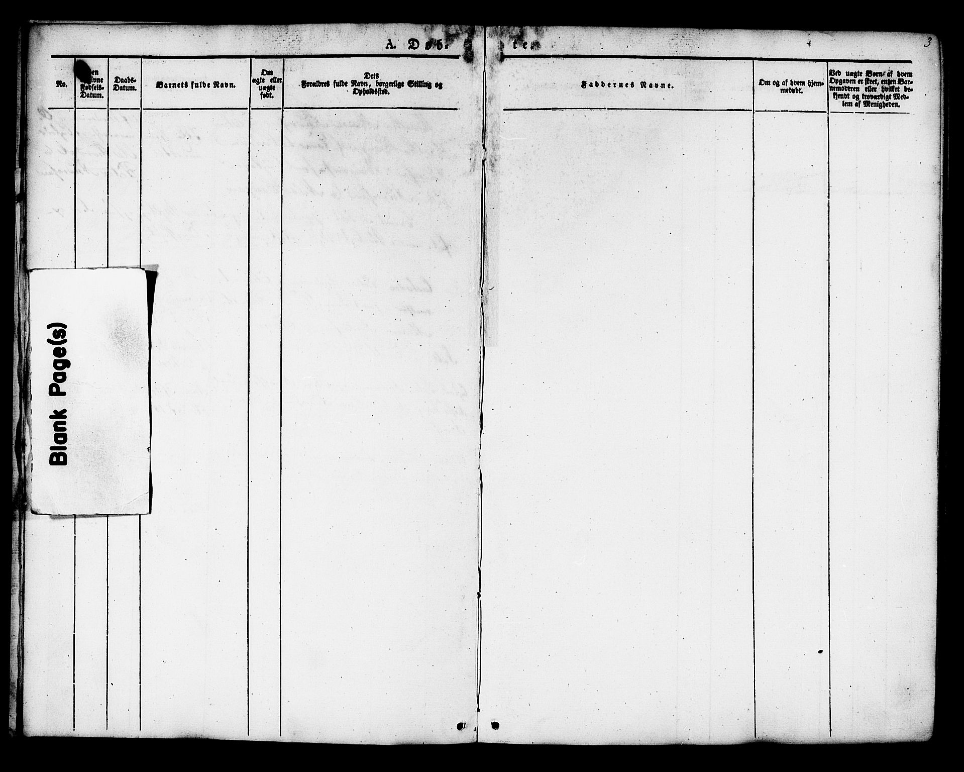 Ministerialprotokoller, klokkerbøker og fødselsregistre - Sør-Trøndelag, SAT/A-1456/624/L0480: Parish register (official) no. 624A01, 1841-1864, p. 3