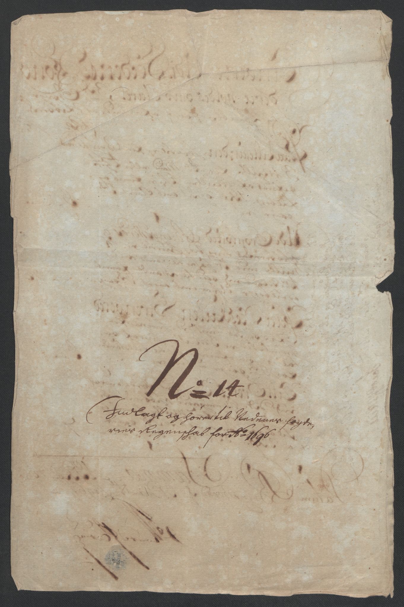 Rentekammeret inntil 1814, Reviderte regnskaper, Fogderegnskap, AV/RA-EA-4092/R39/L2313: Fogderegnskap Nedenes, 1696-1697, p. 110