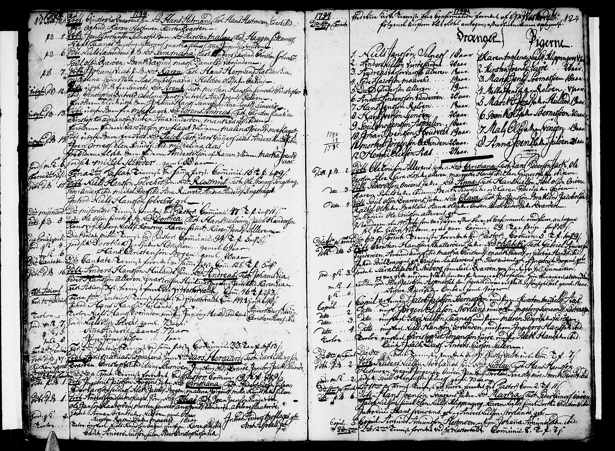 Ministerialprotokoller, klokkerbøker og fødselsregistre - Nordland, AV/SAT-A-1459/839/L0563: Parish register (official) no. 839A01 /1, 1767-1824, p. 123-124