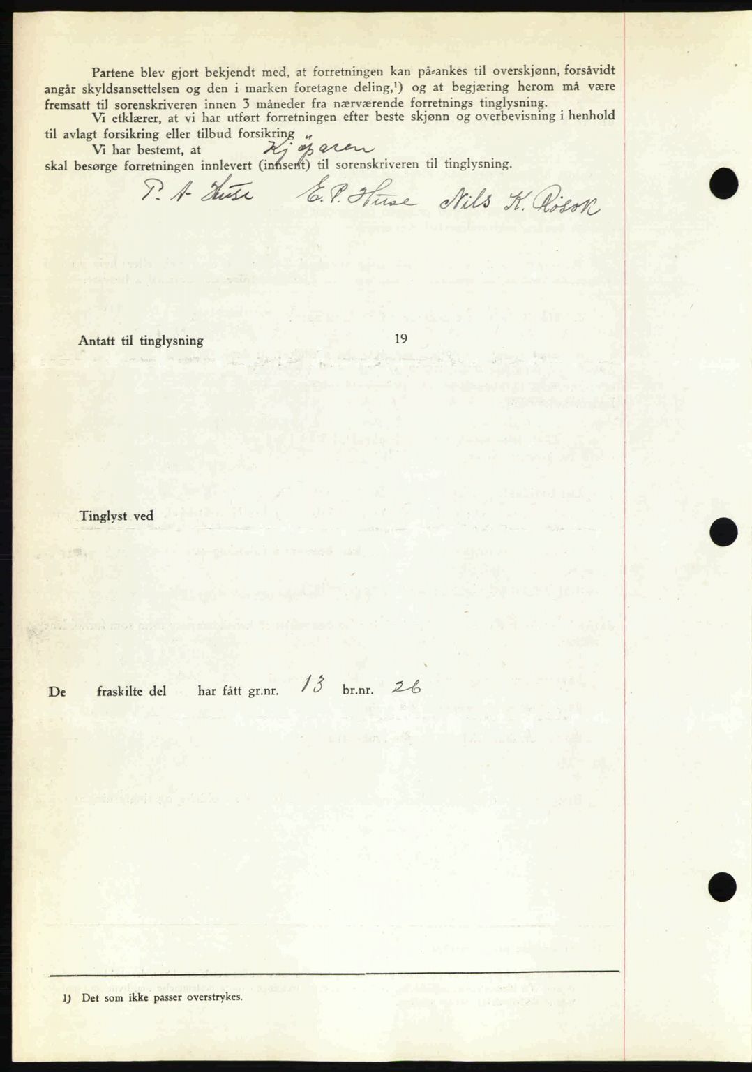 Romsdal sorenskriveri, AV/SAT-A-4149/1/2/2C: Mortgage book no. A11, 1941-1942, Diary no: : 2019/1941