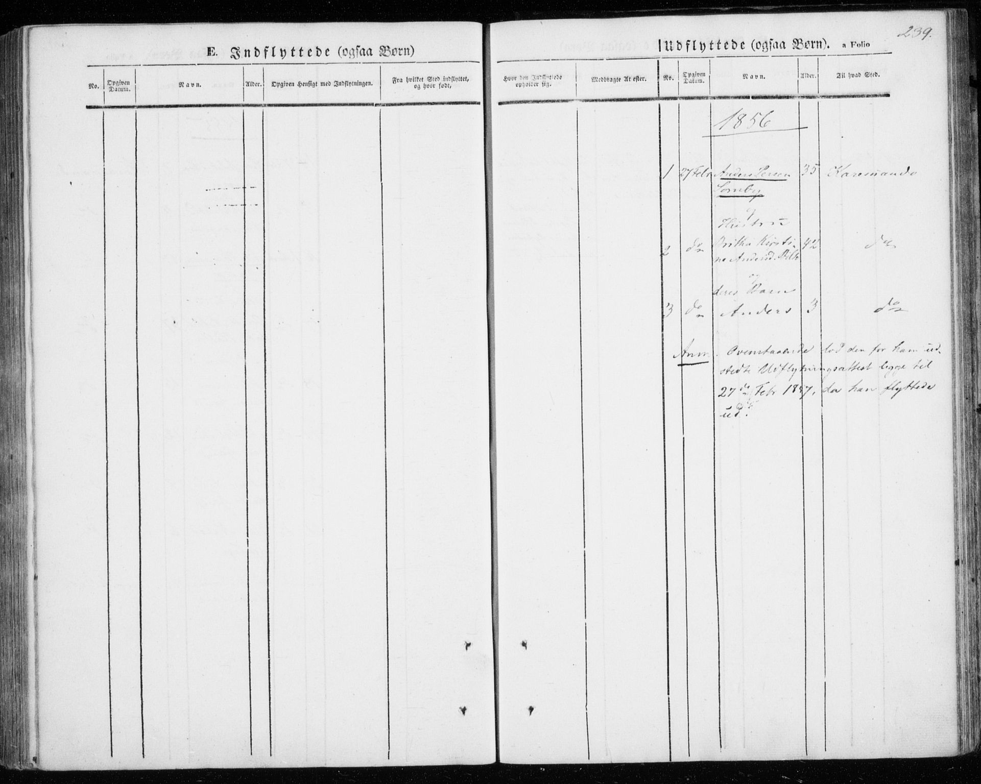 Kautokeino sokneprestembete, SATØ/S-1340/H/Ha/L0002.kirke: Parish register (official) no. 2, 1843-1861, p. 239