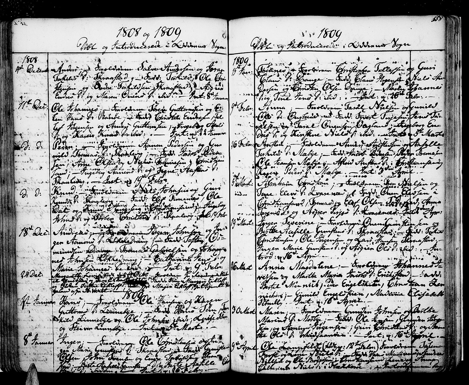 Oddernes sokneprestkontor, AV/SAK-1111-0033/F/Fa/Faa/L0004: Parish register (official) no. A 4, 1764-1820, p. 158