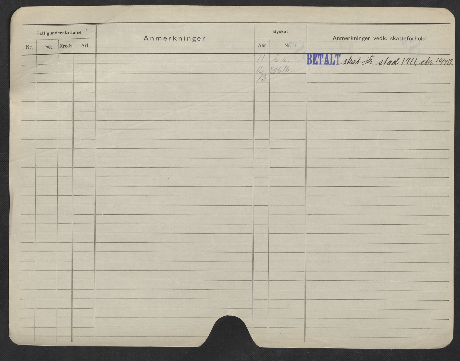Oslo folkeregister, Registerkort, SAO/A-11715/F/Fa/Fac/L0006: Menn, 1906-1914, p. 1150b