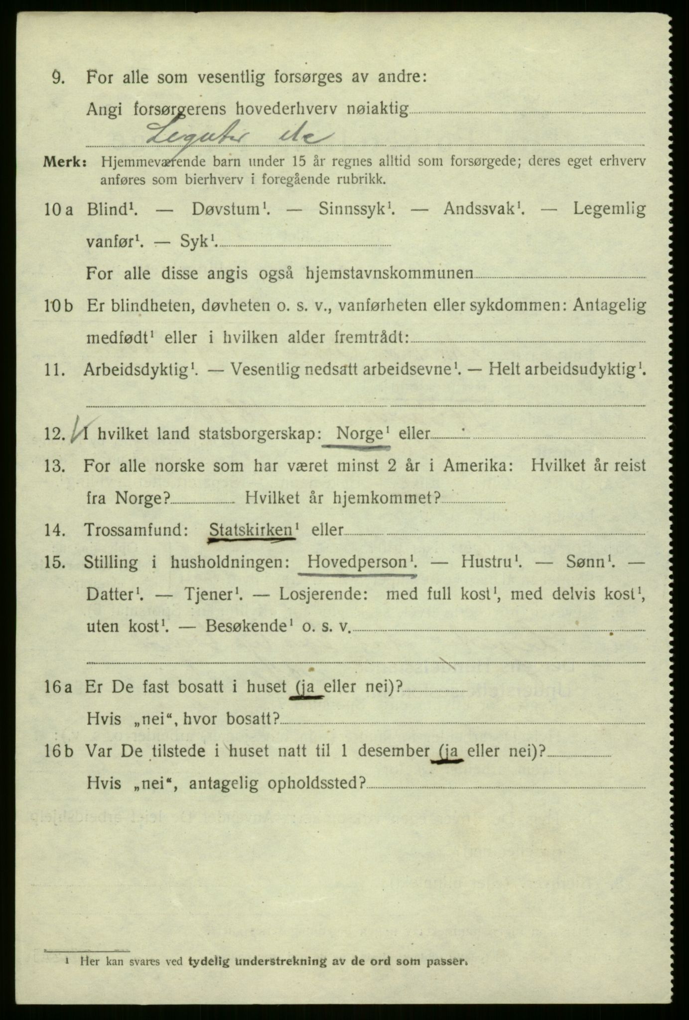 SAB, 1920 census for Bergen, 1920, p. 147679