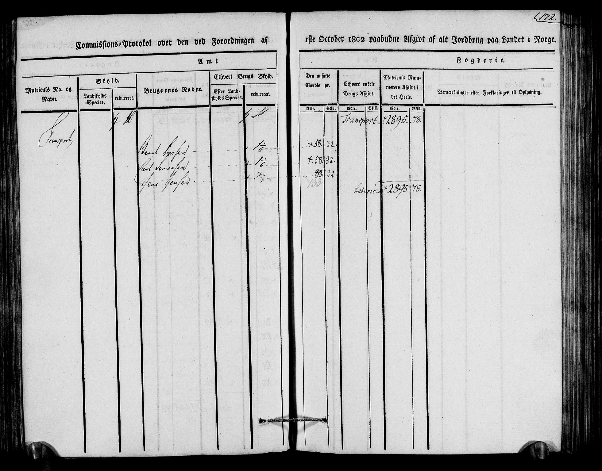 Rentekammeret inntil 1814, Realistisk ordnet avdeling, AV/RA-EA-4070/N/Ne/Nea/L0079: Nedenes fogderi. Kommisjonsprotokoll "Nr. 2", for Strengereid skipreide, 1803, p. 167