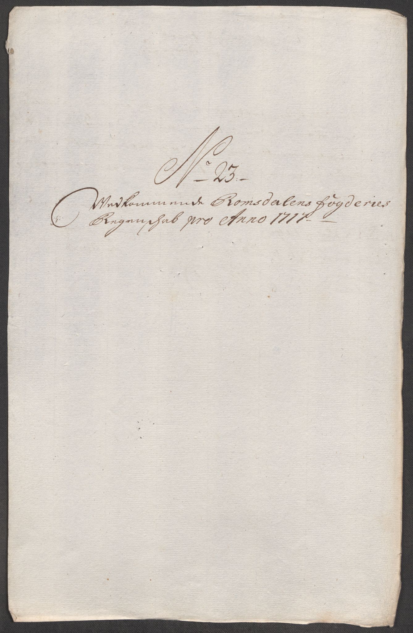 Rentekammeret inntil 1814, Reviderte regnskaper, Fogderegnskap, AV/RA-EA-4092/R55/L3664: Fogderegnskap Romsdal, 1717, p. 170