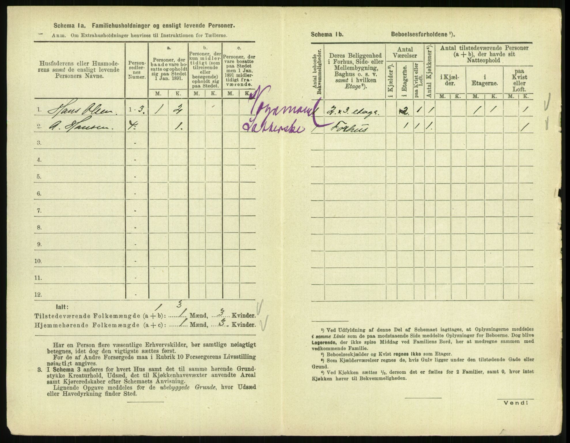 RA, 1891 census for 0801 Kragerø, 1891, p. 899