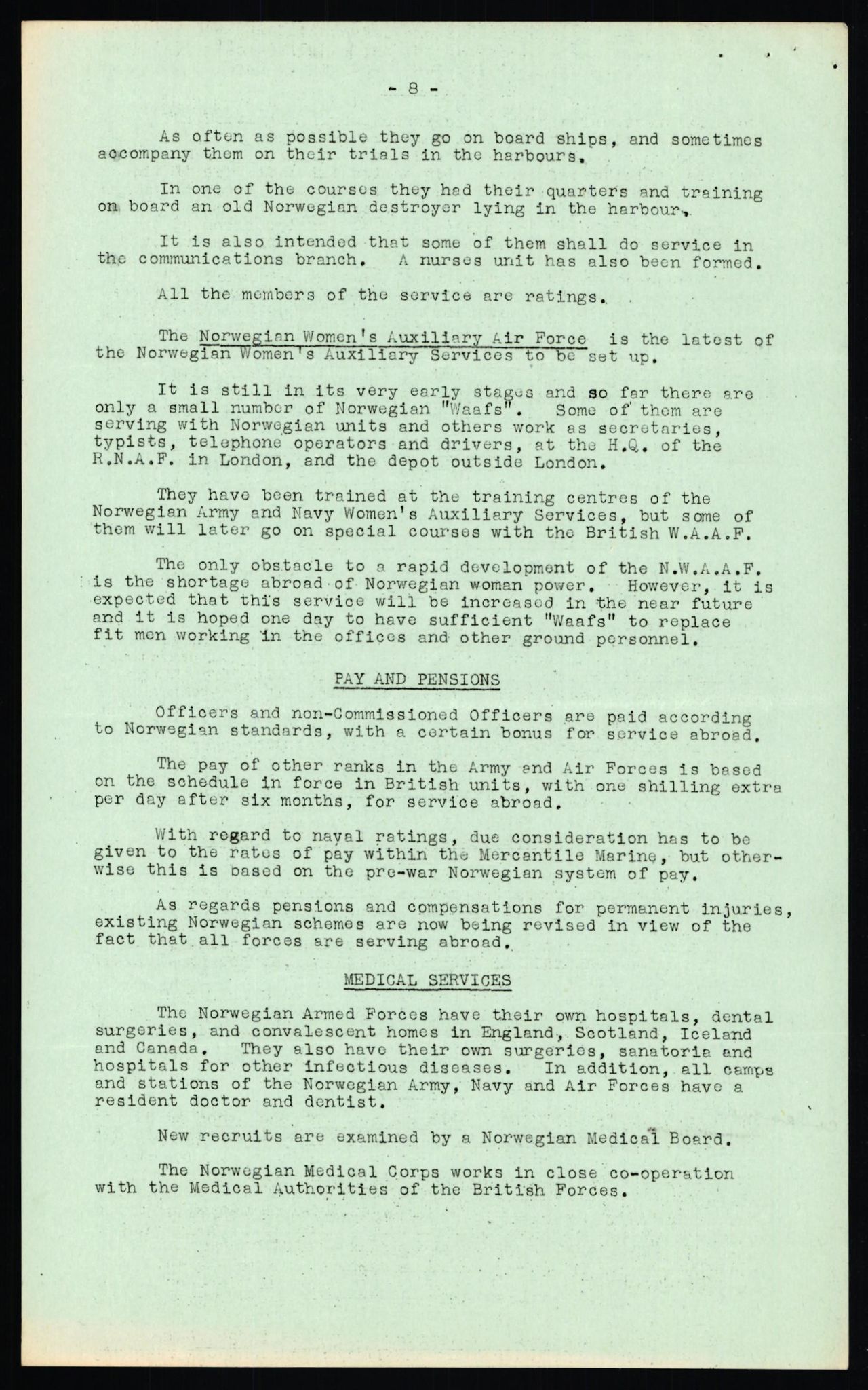 Forsvaret, Forsvarets krigshistoriske avdeling, AV/RA-RAFA-2017/Y/Yf/L0210: II.C.11.2130-2136 - Den norske regjering i London., 1940-1959, p. 272