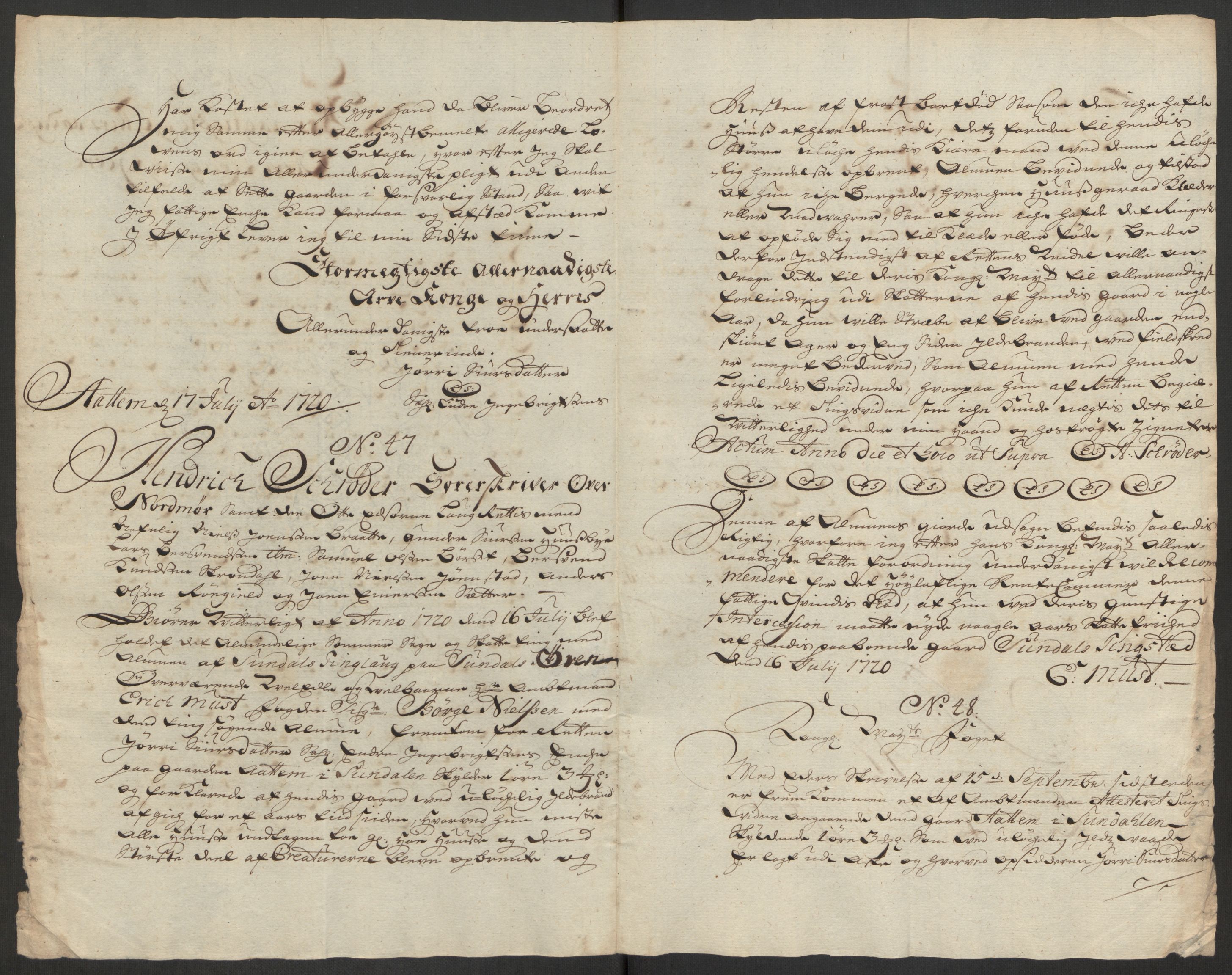 Rentekammeret inntil 1814, Reviderte regnskaper, Fogderegnskap, RA/EA-4092/R56/L3754: Fogderegnskap Nordmøre, 1721, p. 325