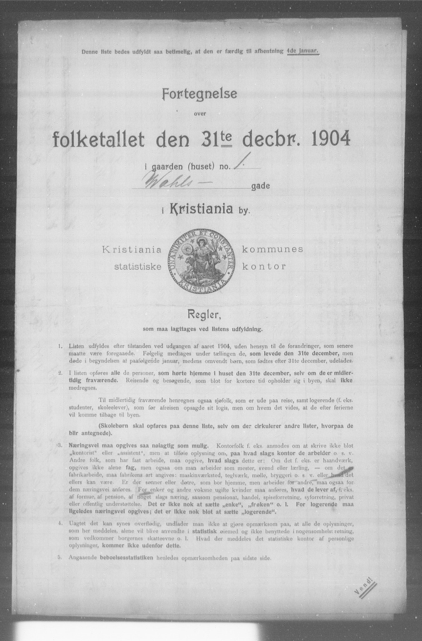 OBA, Municipal Census 1904 for Kristiania, 1904, p. 22918
