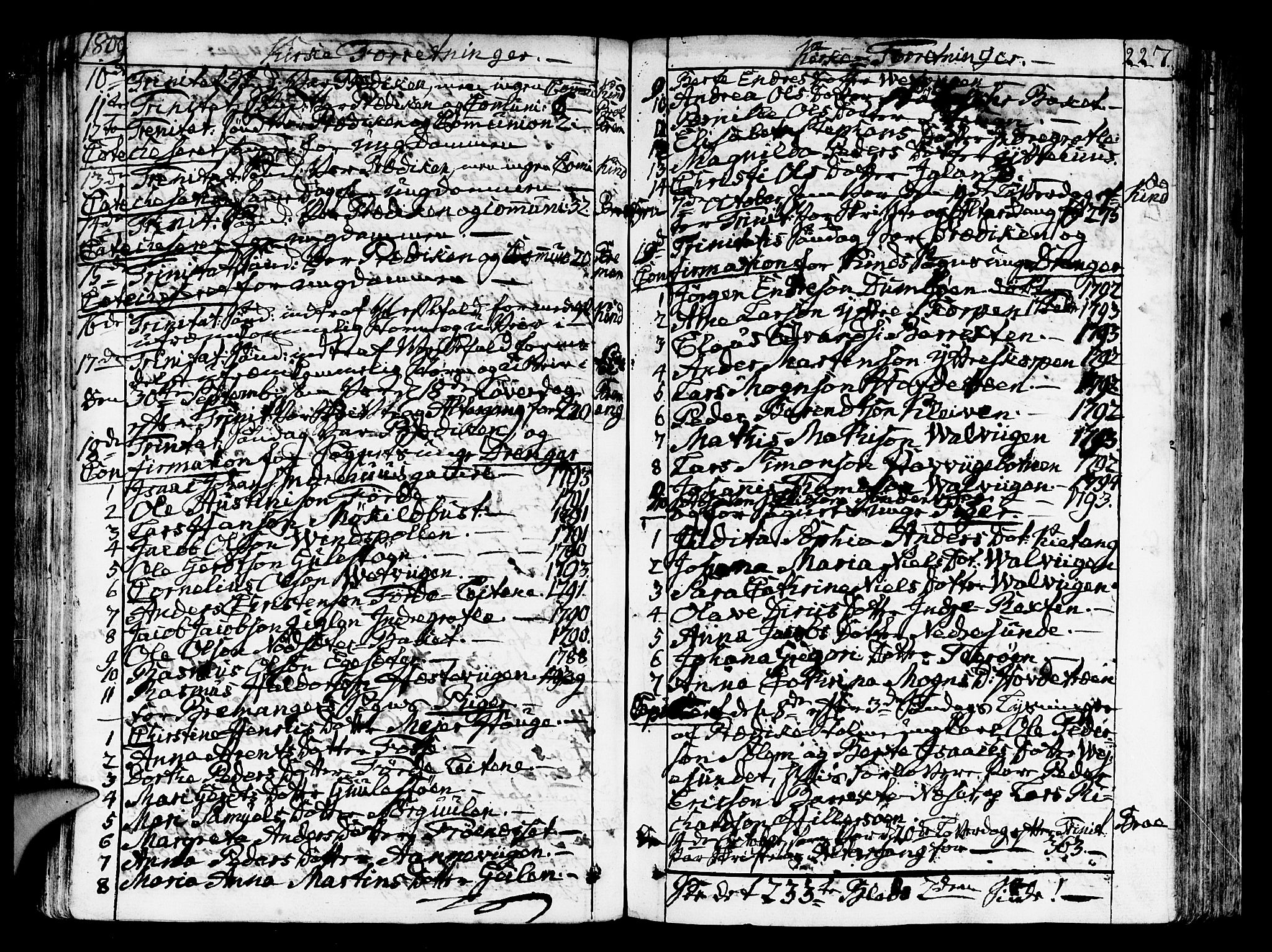 Kinn sokneprestembete, AV/SAB-A-80801/H/Haa/Haaa/L0003: Parish register (official) no. A 3, 1785-1821, p. 227