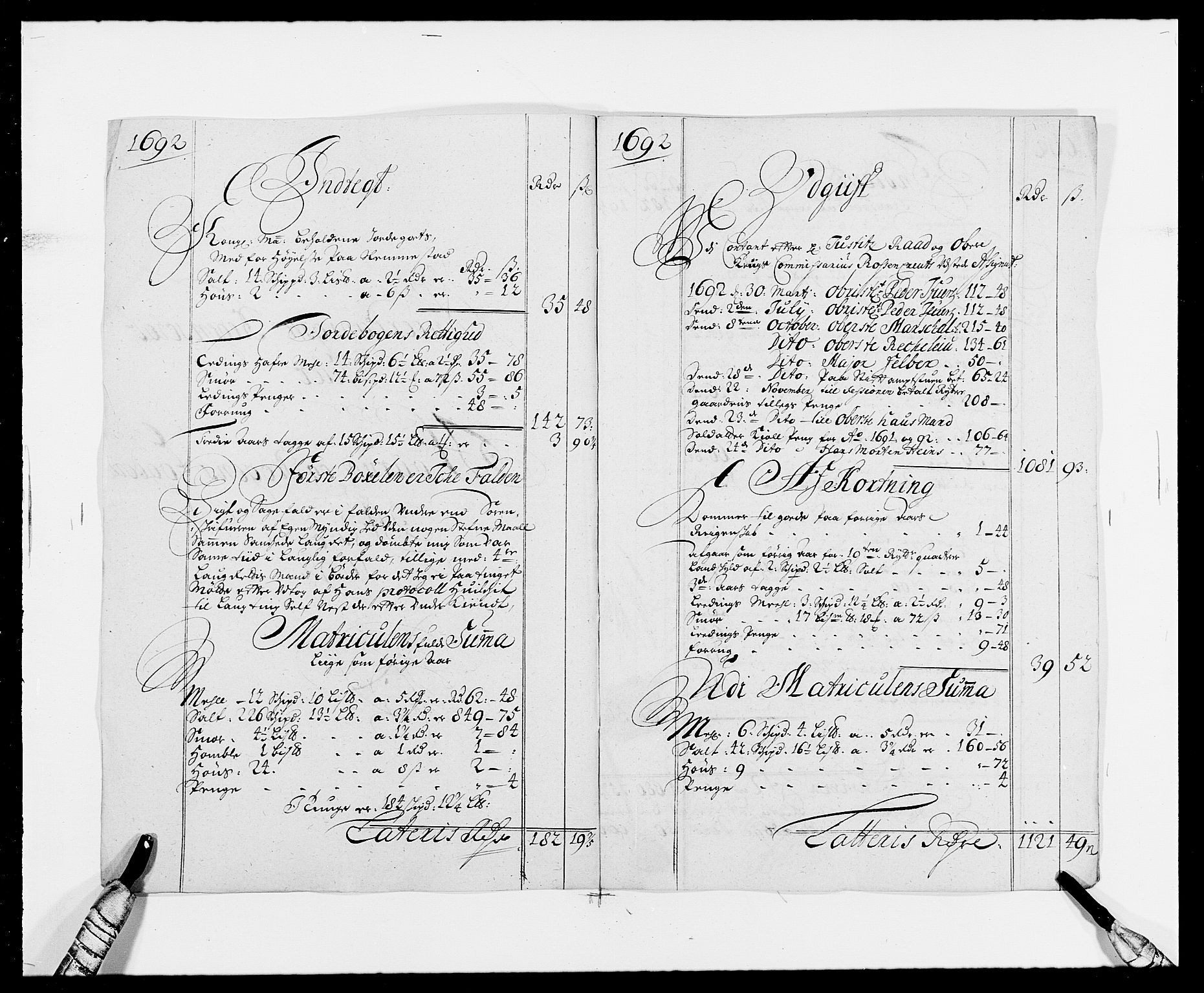 Rentekammeret inntil 1814, Reviderte regnskaper, Fogderegnskap, AV/RA-EA-4092/R29/L1693: Fogderegnskap Hurum og Røyken, 1688-1693, p. 236