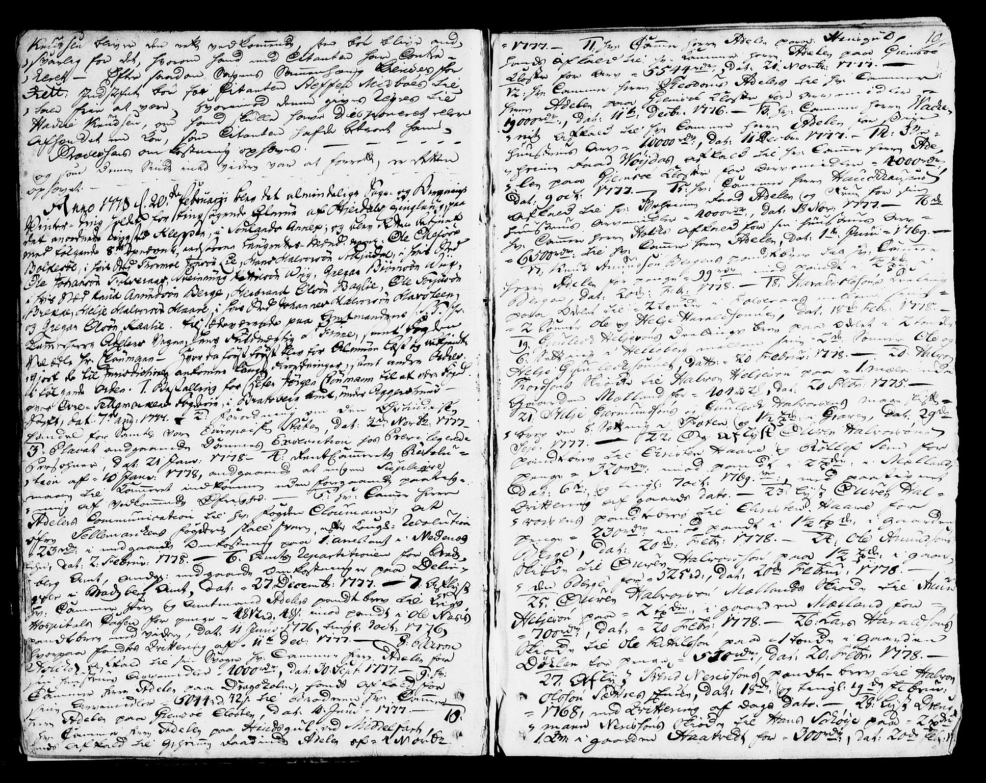 Vest-Telemark sorenskriveri, AV/SAKO-A-134/F/Fa/L0037: Tingbok, 1777-1781, p. 10