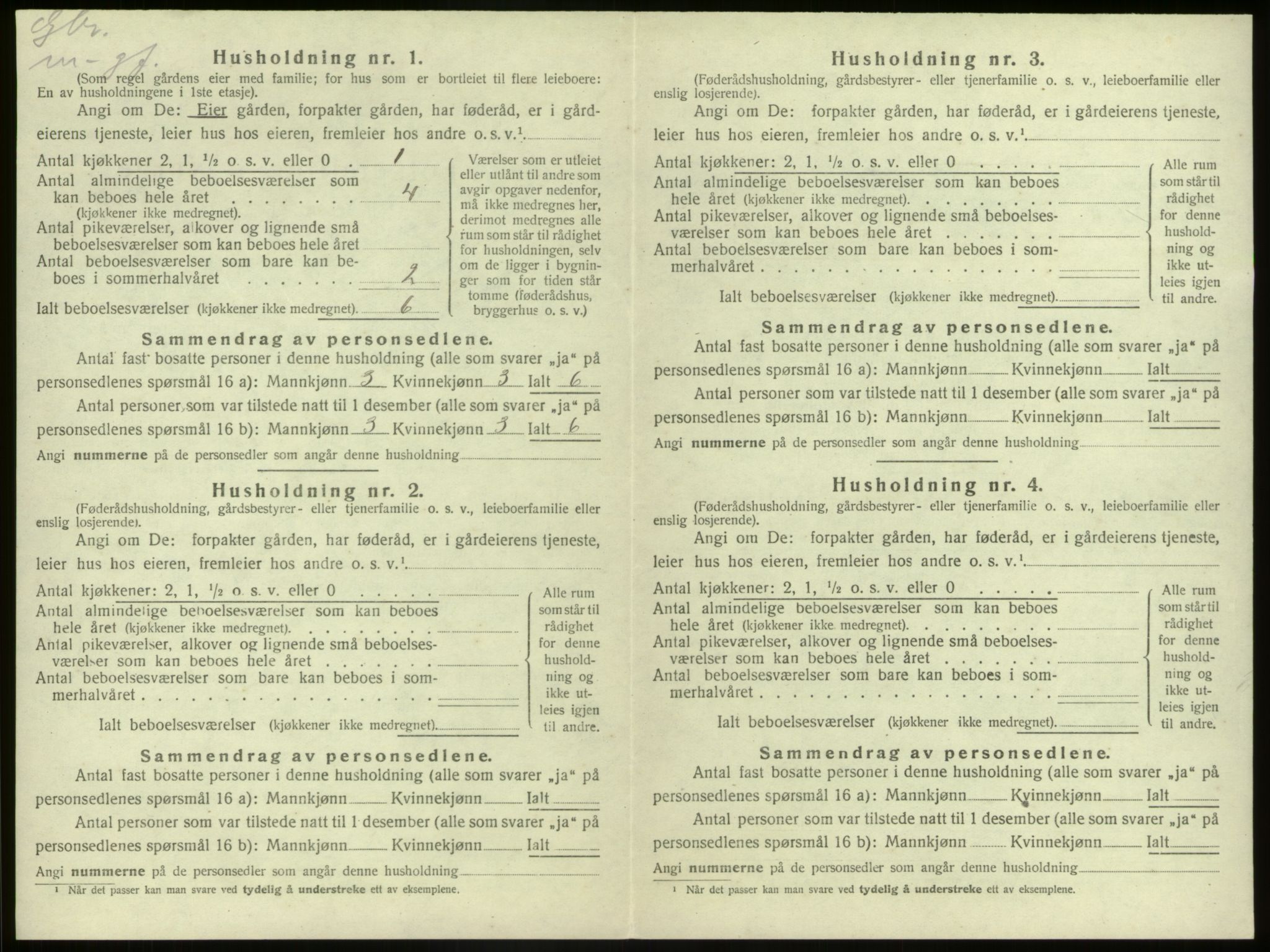 SAB, 1920 census for Kinn, 1920, p. 334