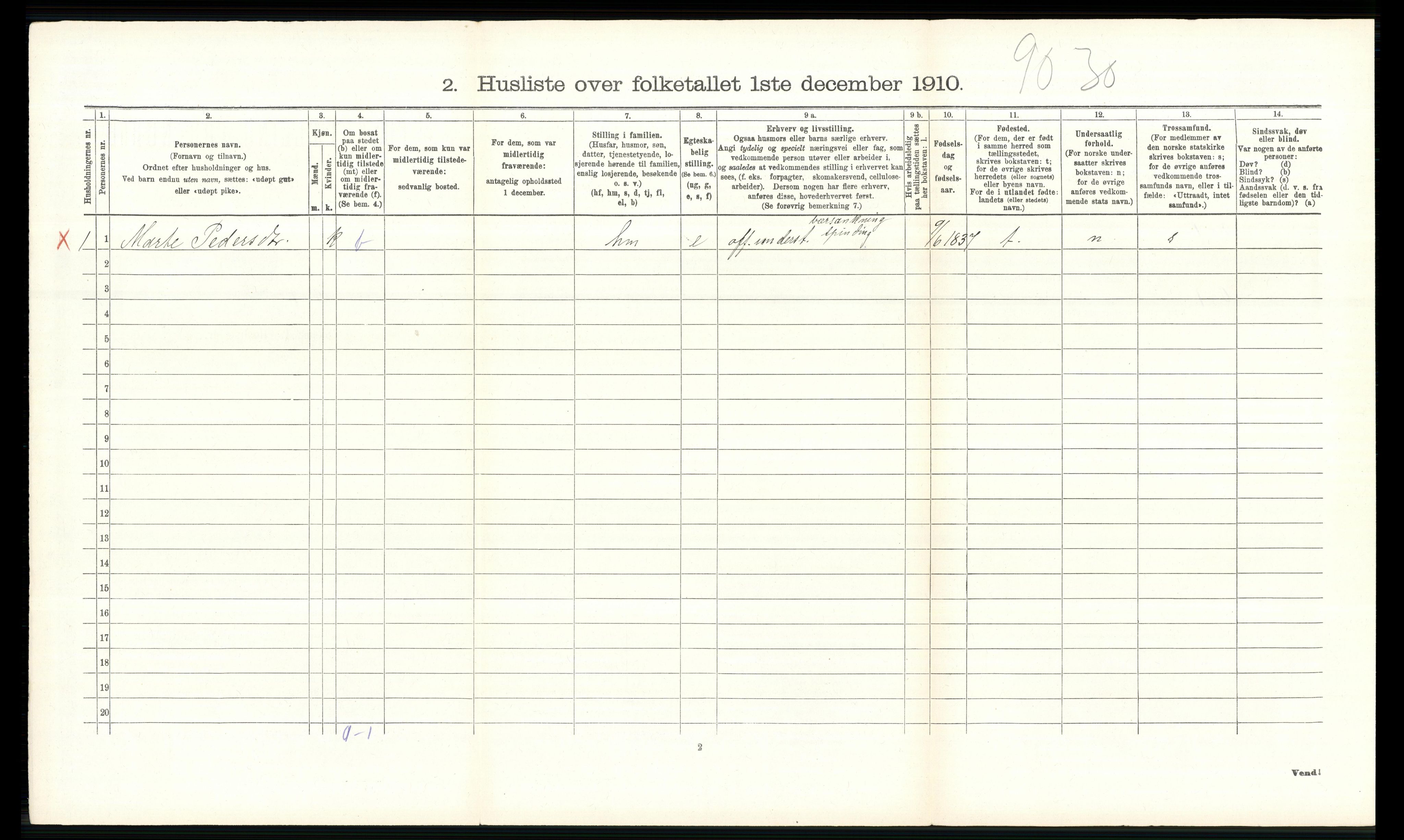 RA, 1910 census for Ringsaker, 1910, p. 2762