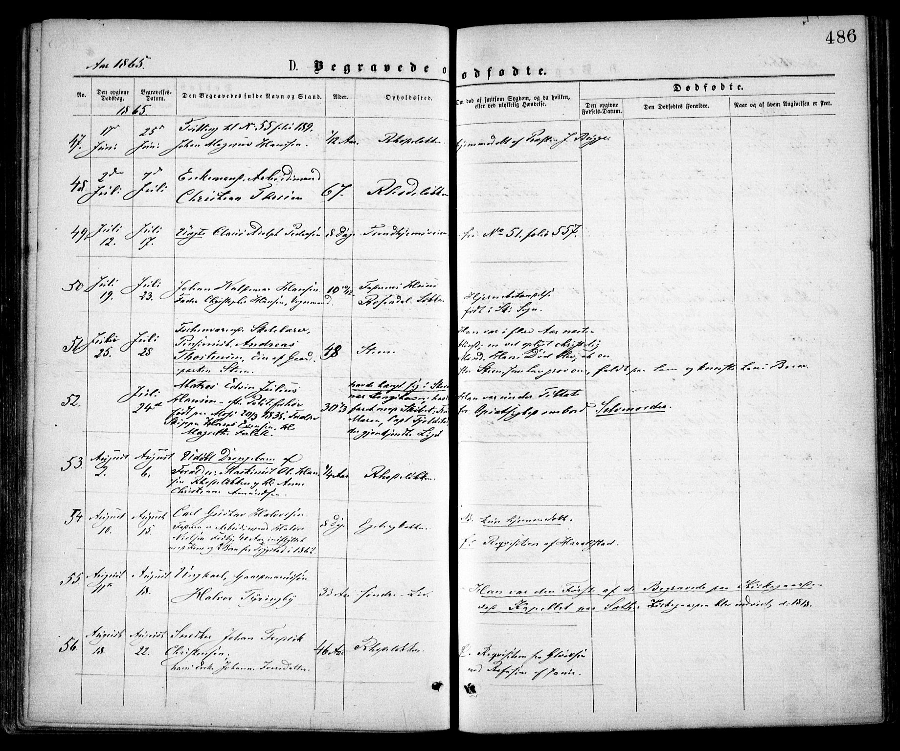 Østre Aker prestekontor Kirkebøker, SAO/A-10840/F/Fa/L0001: Parish register (official) no. I 1, 1861-1869, p. 486