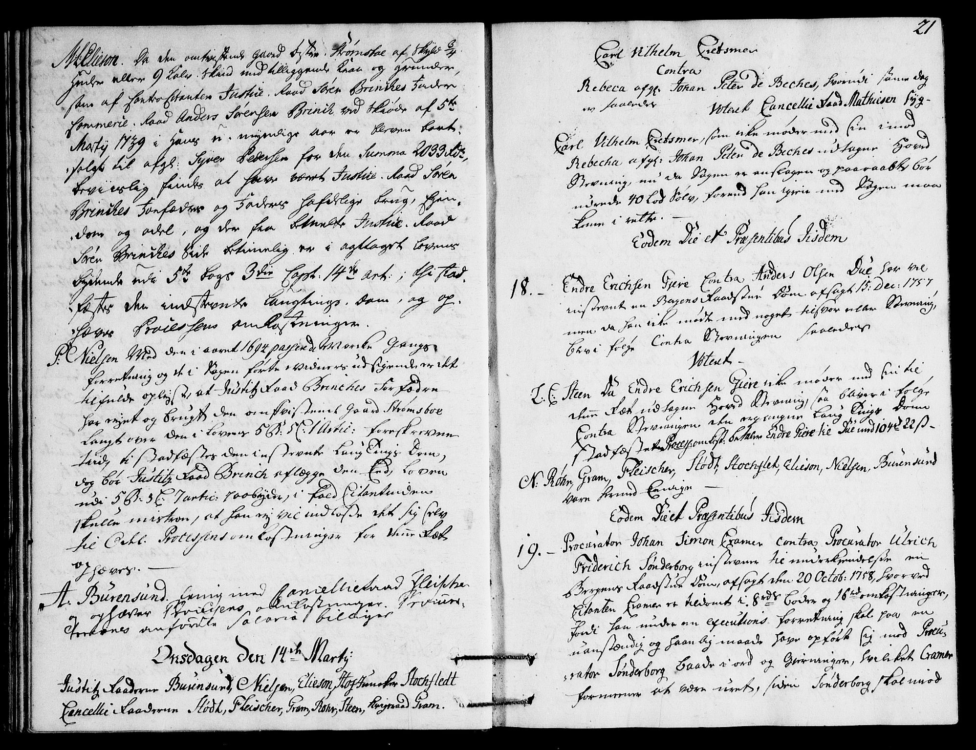 Overhoffretten 1667-1797, AV/RA-EA-2884/Ac/L0196: Voteringsprotokoll, 1759, p. 20b-21a
