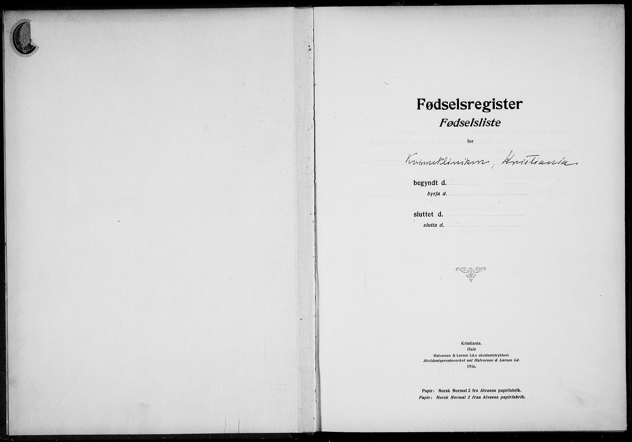 Rikshospitalet prestekontor Kirkebøker, AV/SAO-A-10309b/J/L0008: Birth register no. 8, 1923-1923