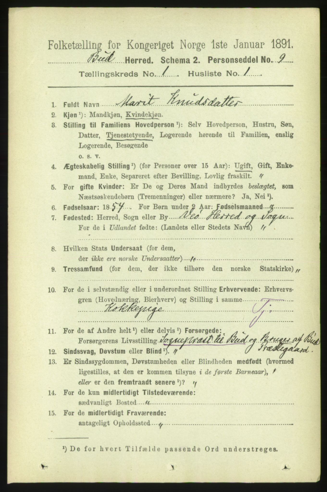 RA, 1891 census for 1549 Bud, 1891, p. 123