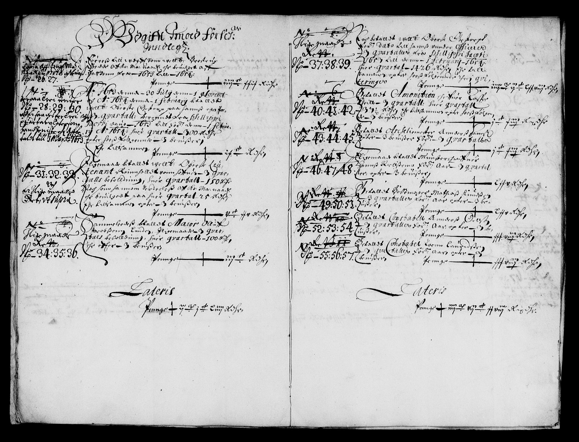 Rentekammeret inntil 1814, Reviderte regnskaper, Lensregnskaper, AV/RA-EA-5023/R/Rb/Rbw/L0113: Trondheim len, 1653-1654